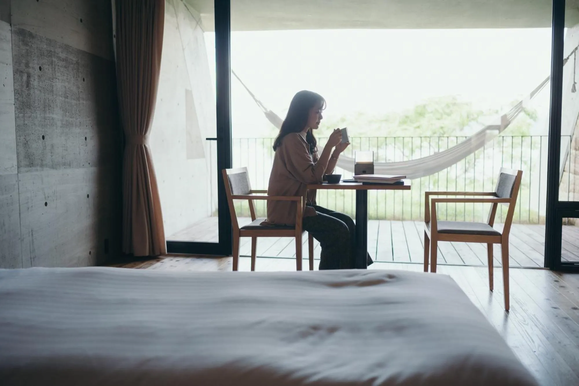 Photo of the whole room, Bed in Setre Marina Biwako
