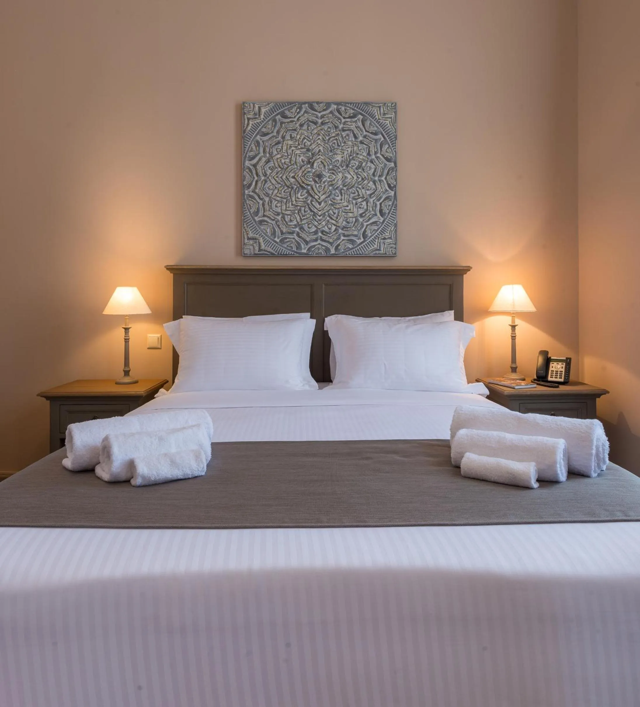 Bedroom, Bed in Palladian Home