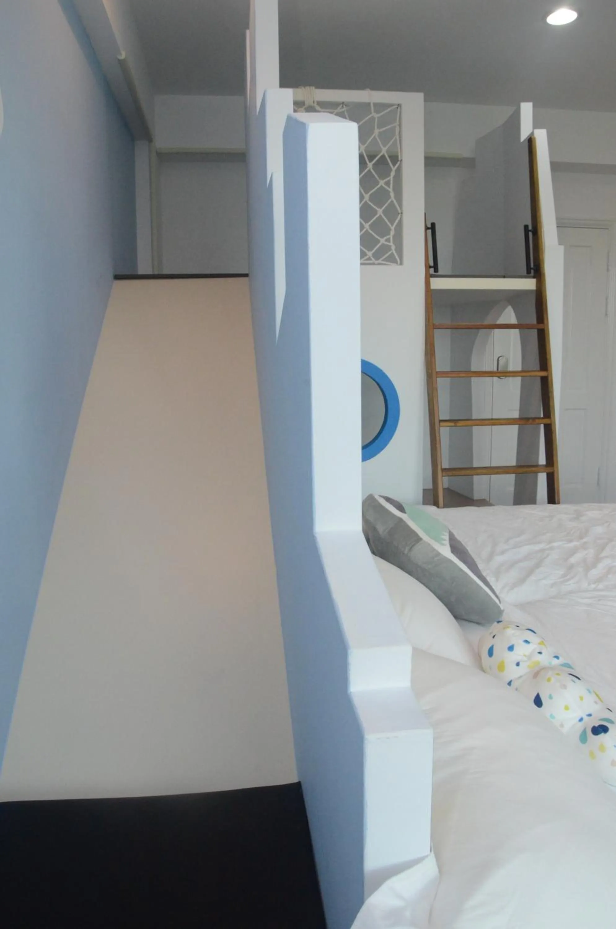 Decorative detail, Bed in 胖蝸牛親子民宿