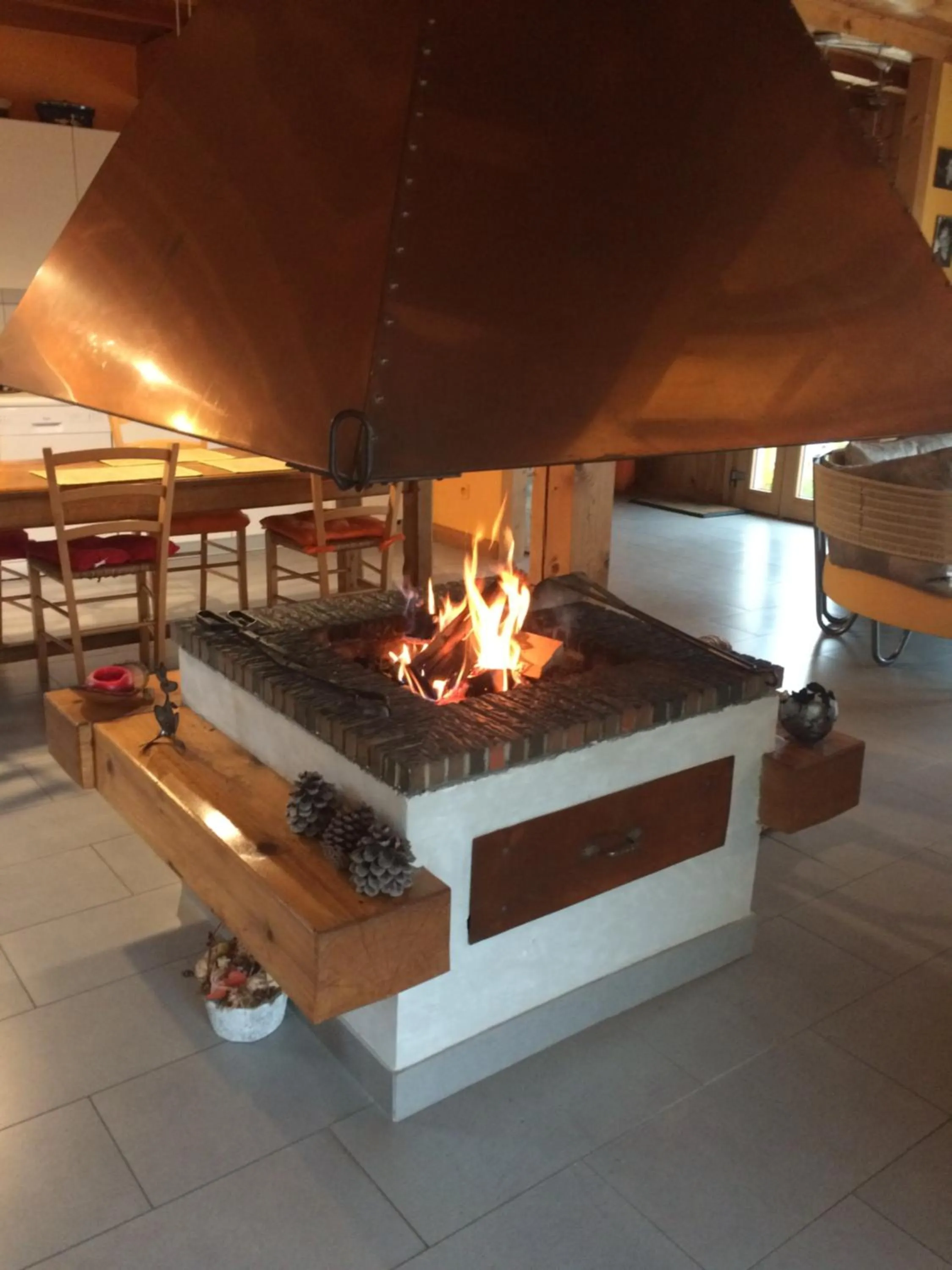 Communal kitchen in Au Charnet