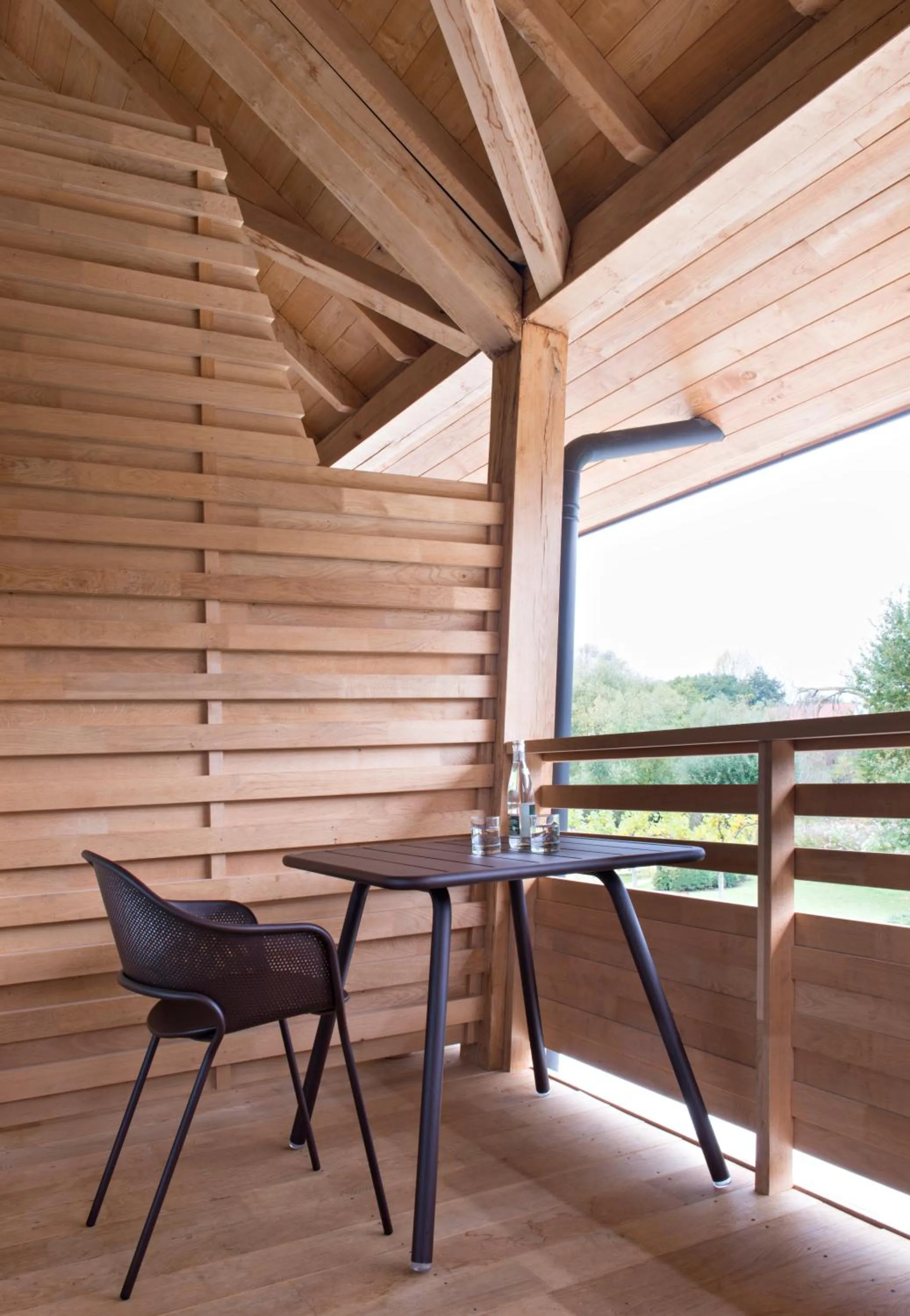Balcony/Terrace in Hotel des Berges, Restaurant Gastronomique & Spa