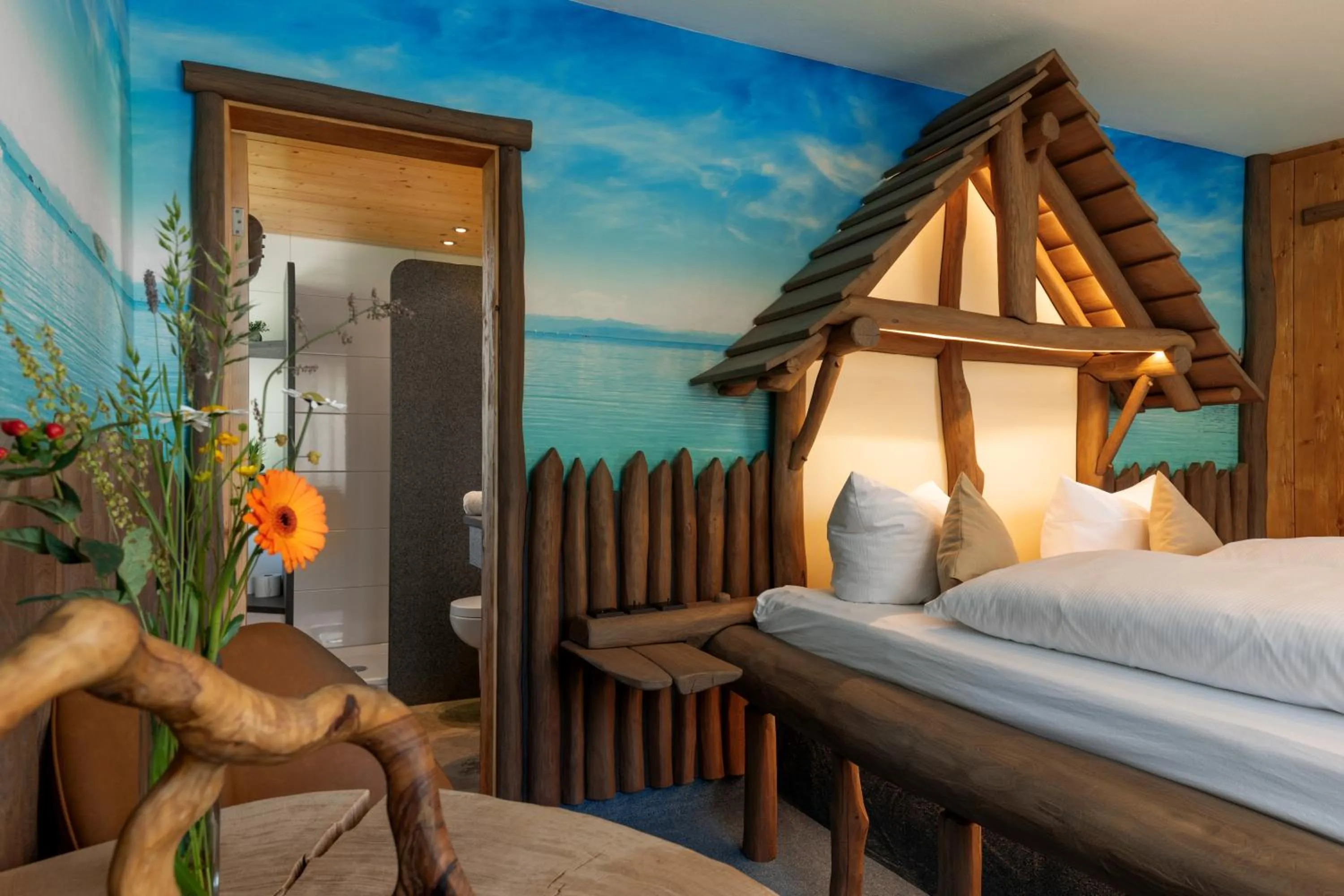 Day, Bed in Landgasthof Paradies