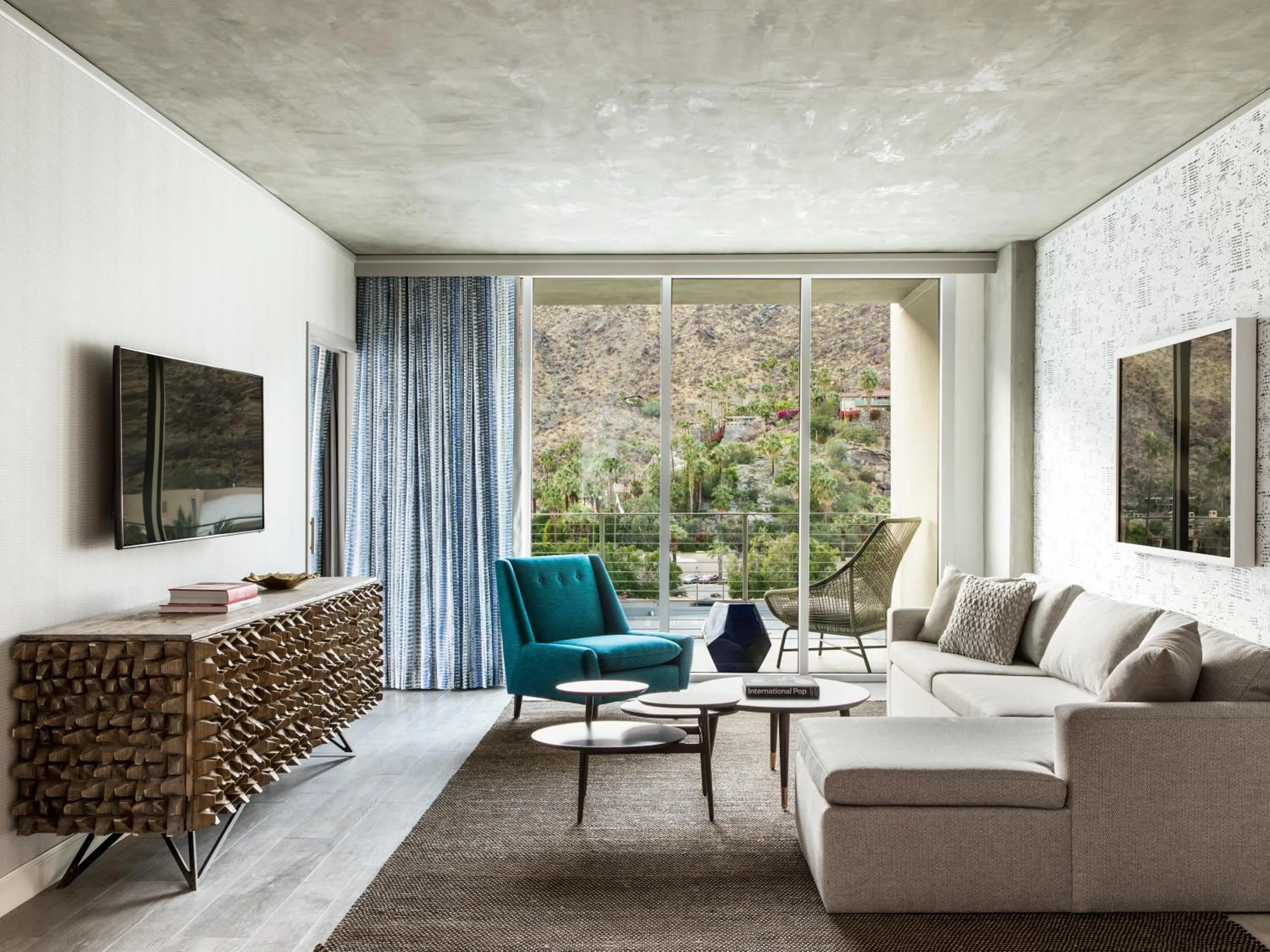 Bedroom in Kimpton Rowan Palm Springs Hotel by IHG