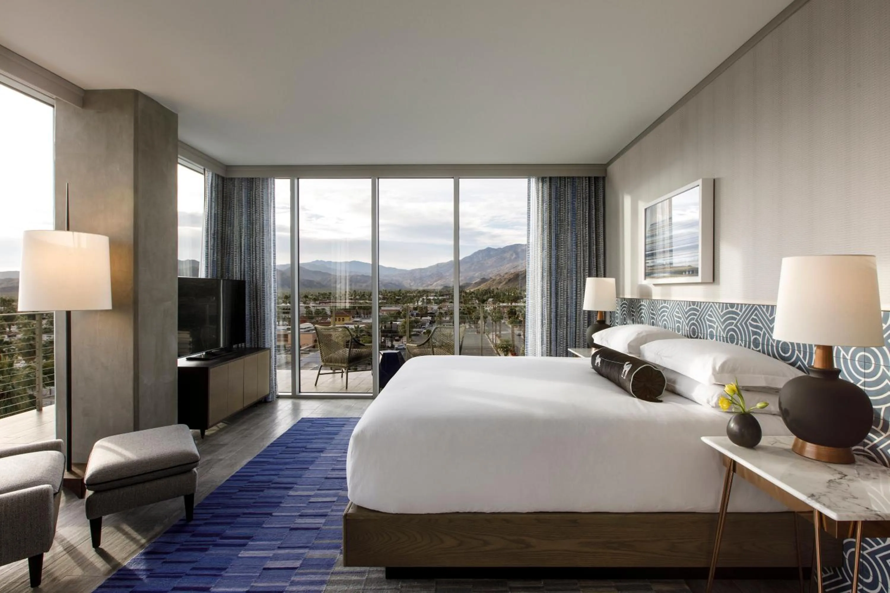 Bedroom, Bed in Kimpton Rowan Palm Springs Hotel by IHG