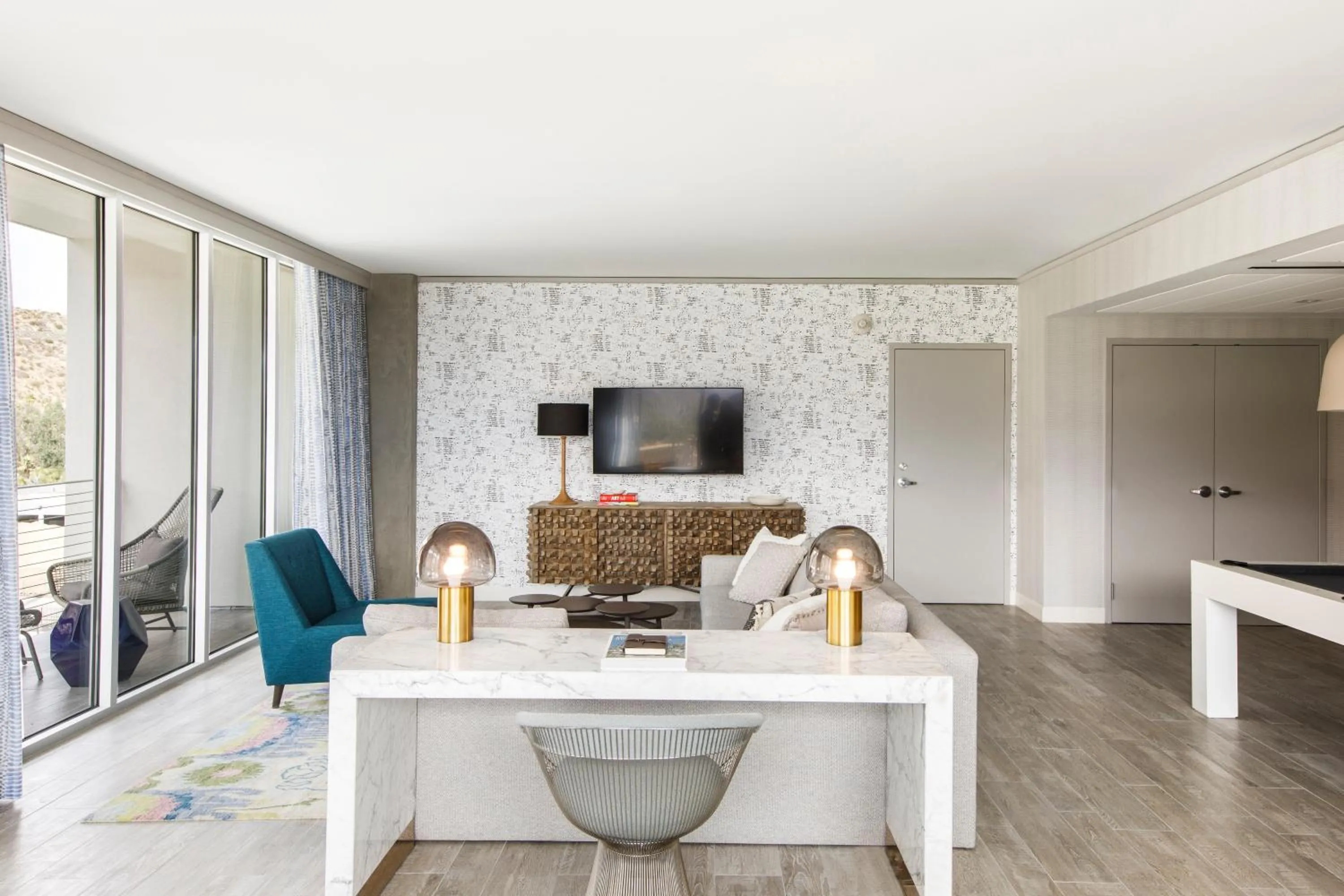 Bedroom in Kimpton Rowan Palm Springs Hotel by IHG