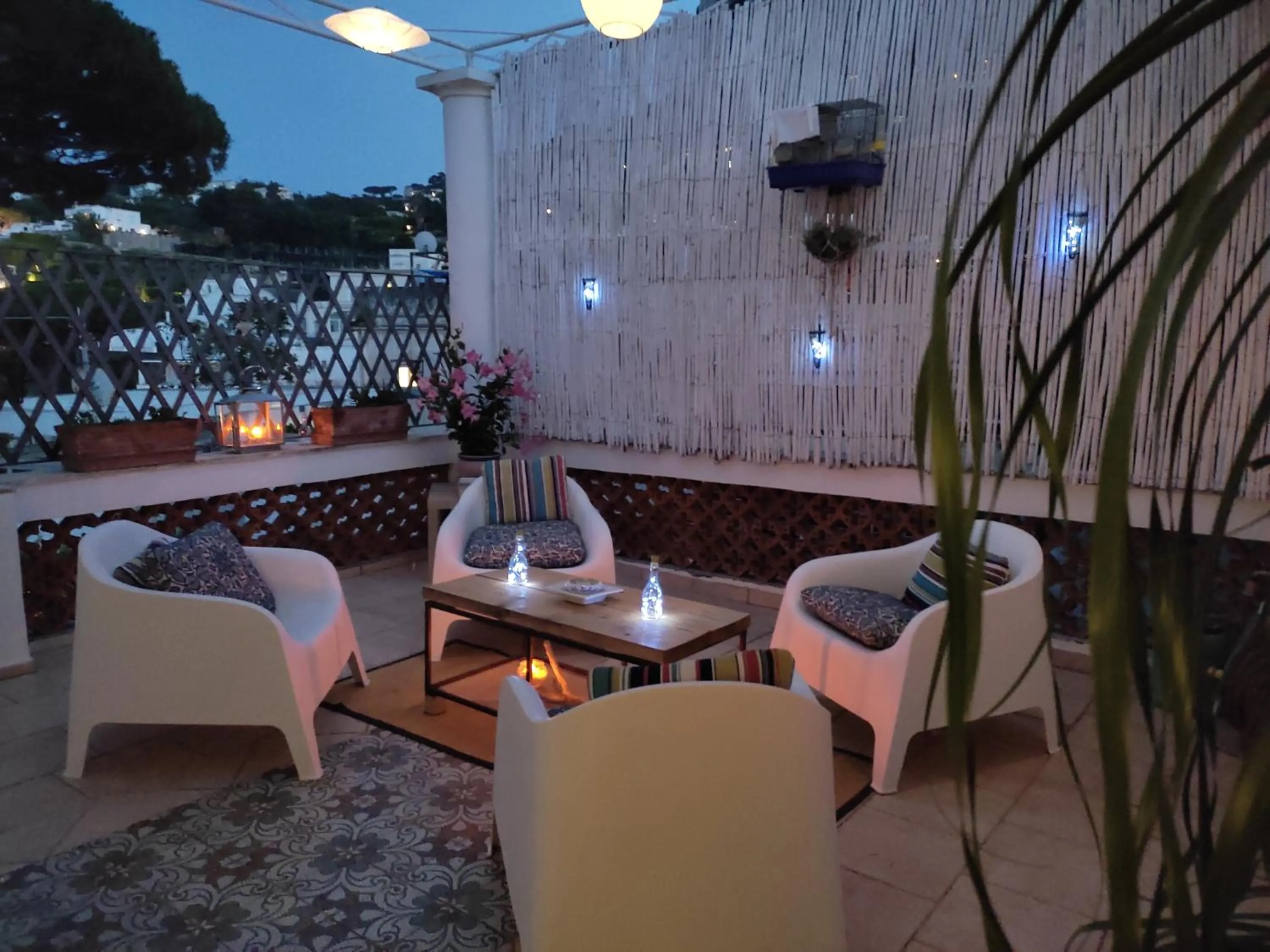 Patio in B&B Punta Vivara