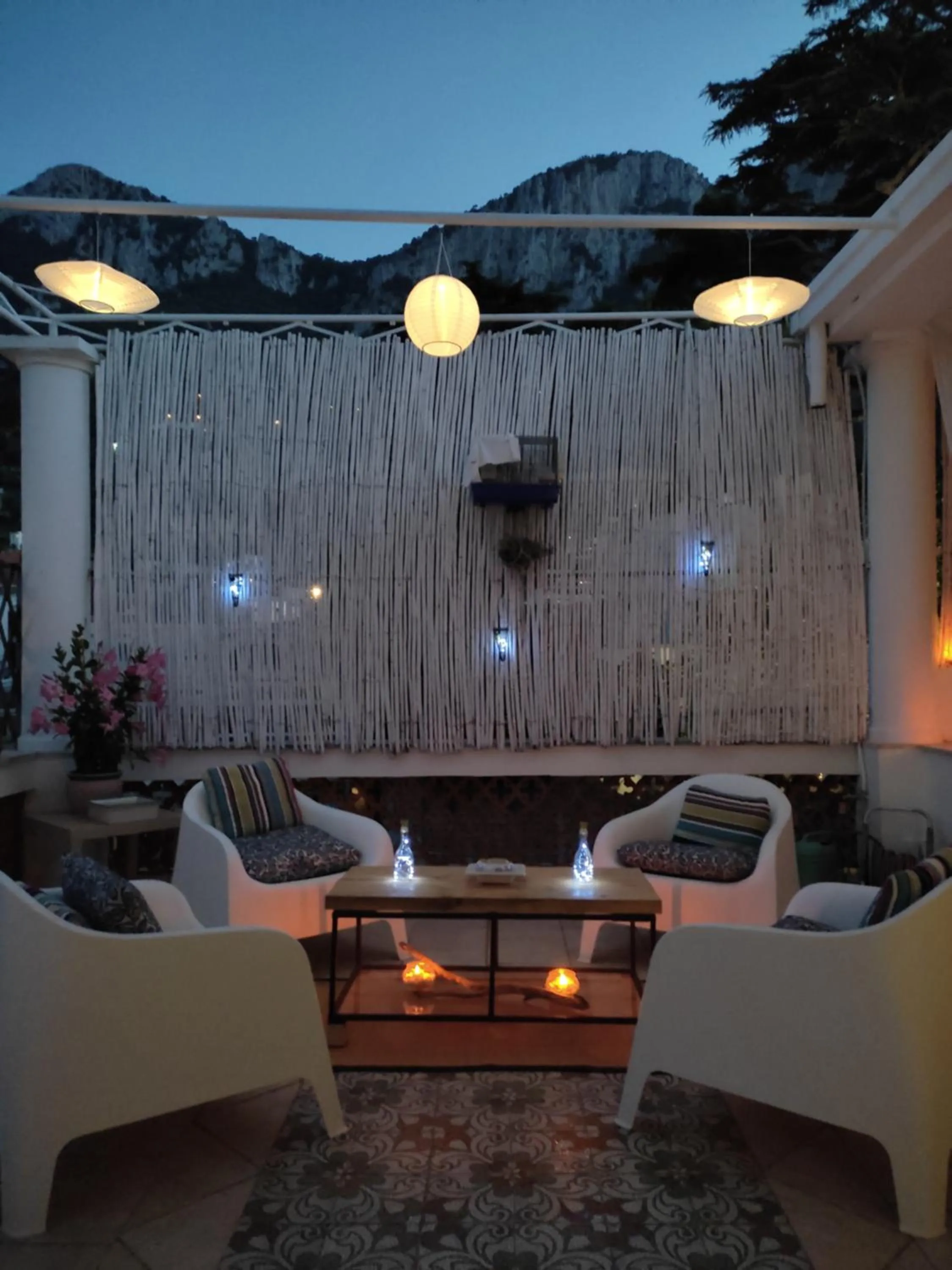 Patio in B&B Punta Vivara