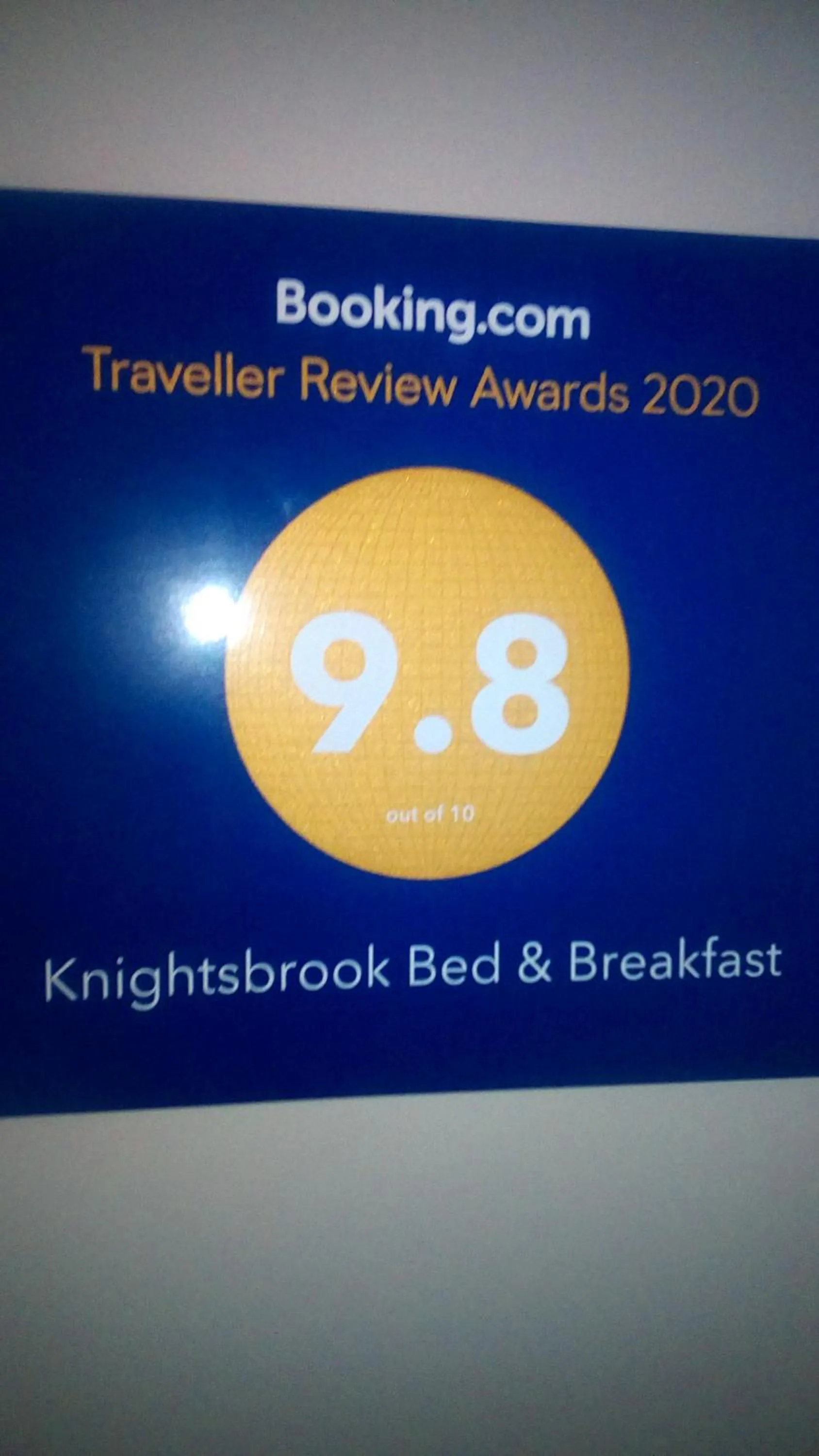 Certificate/Award in Knightsbrook Guesthouse