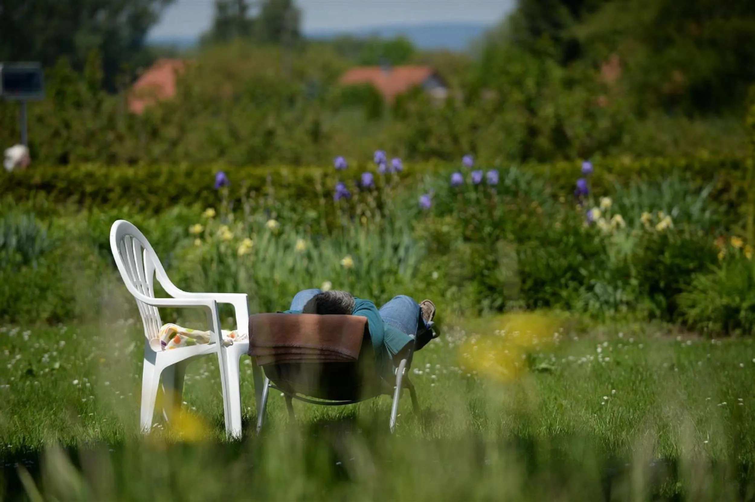 Garden in Gästehaus St Theresia Bodensee