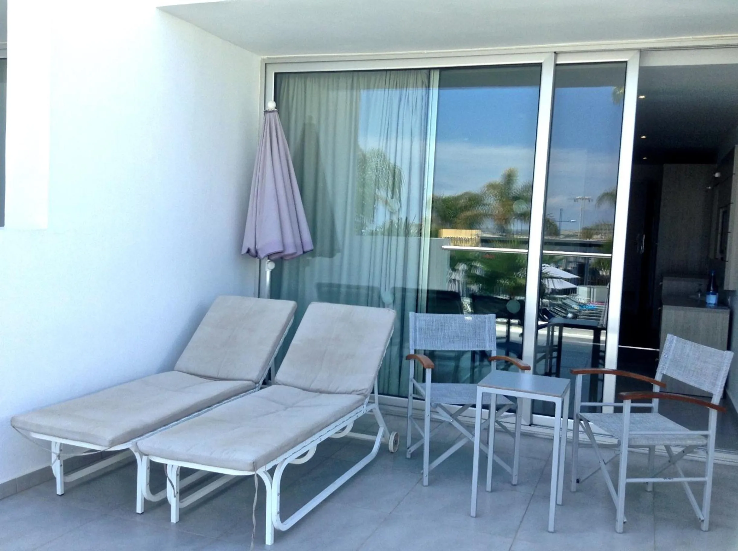 Balcony/Terrace in Limanaki Beach Hotel & Suites