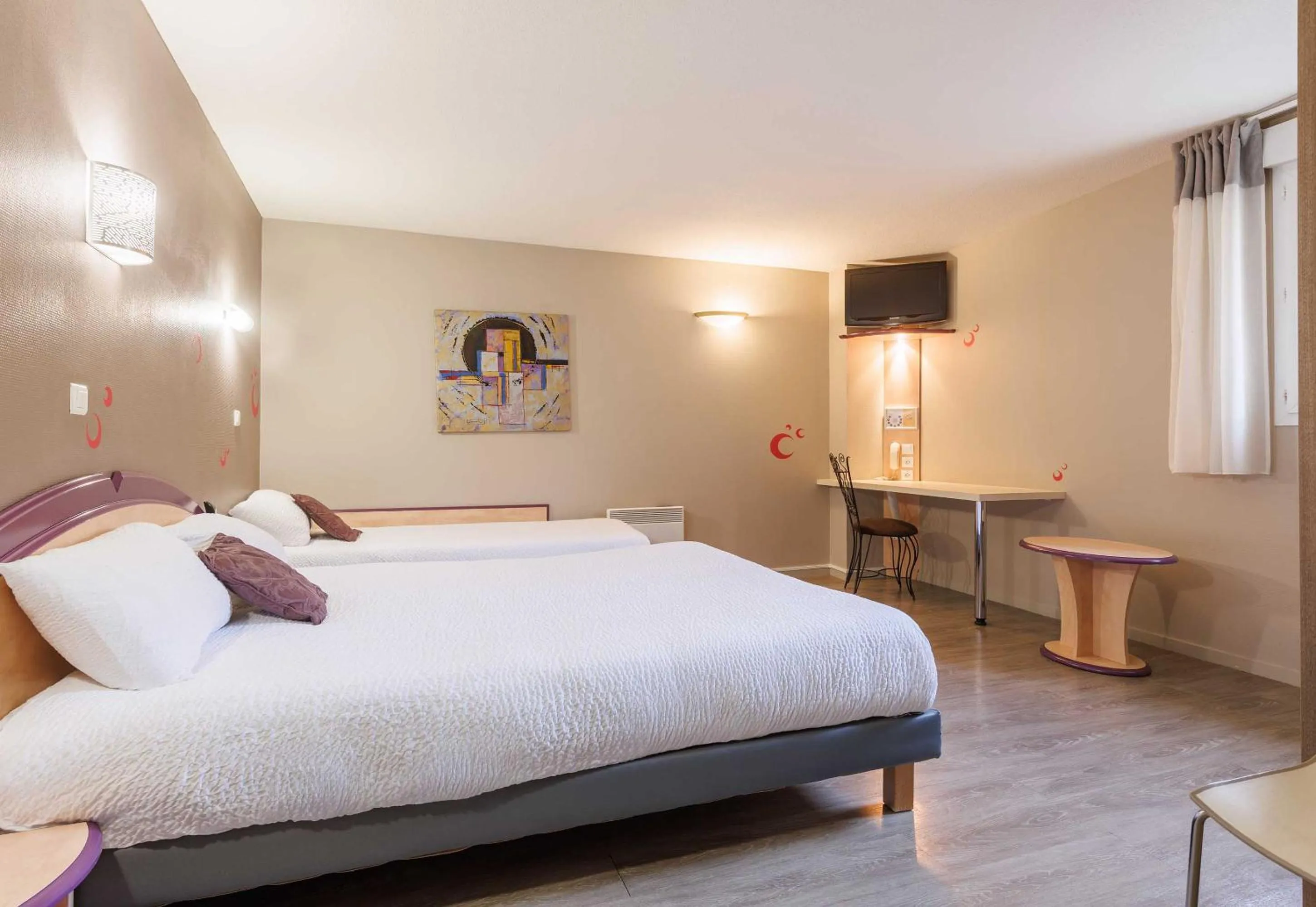 Bedroom, Bed in B&B HOTEL Aurillac Le Lioran