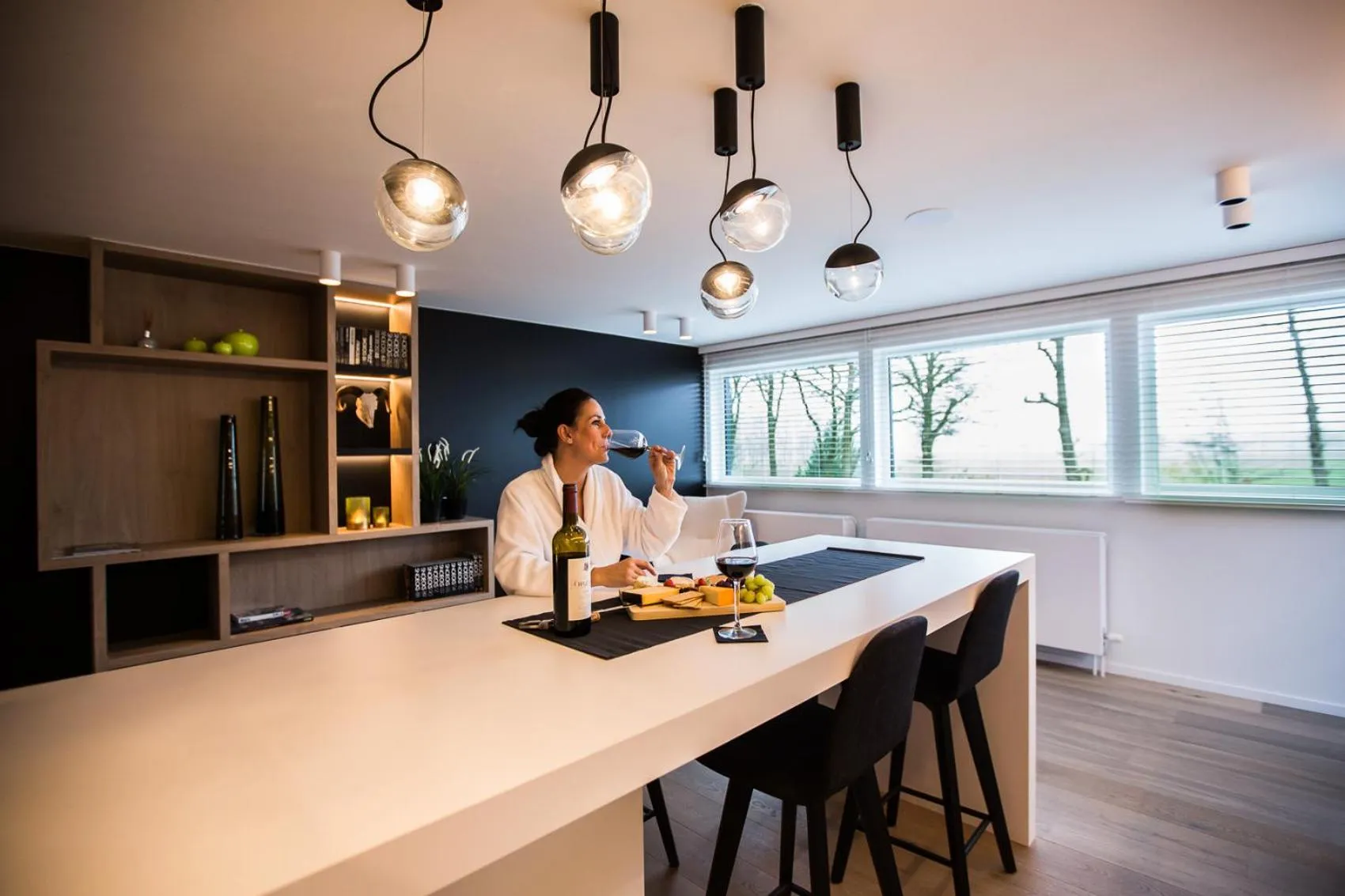 Kitchen or kitchenette in Wellness Hasselt B&B