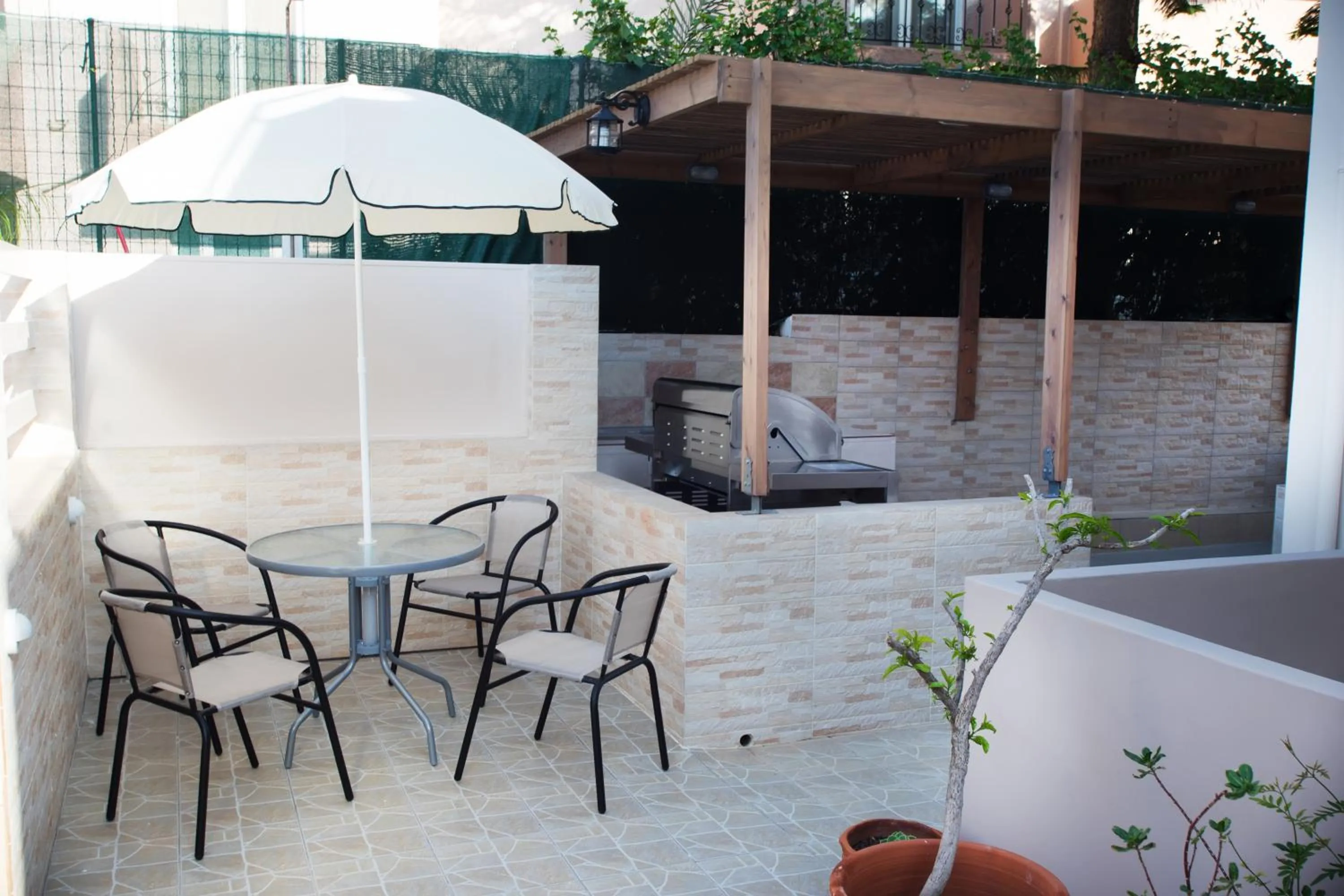 Patio in Naiades Luxury Apartments