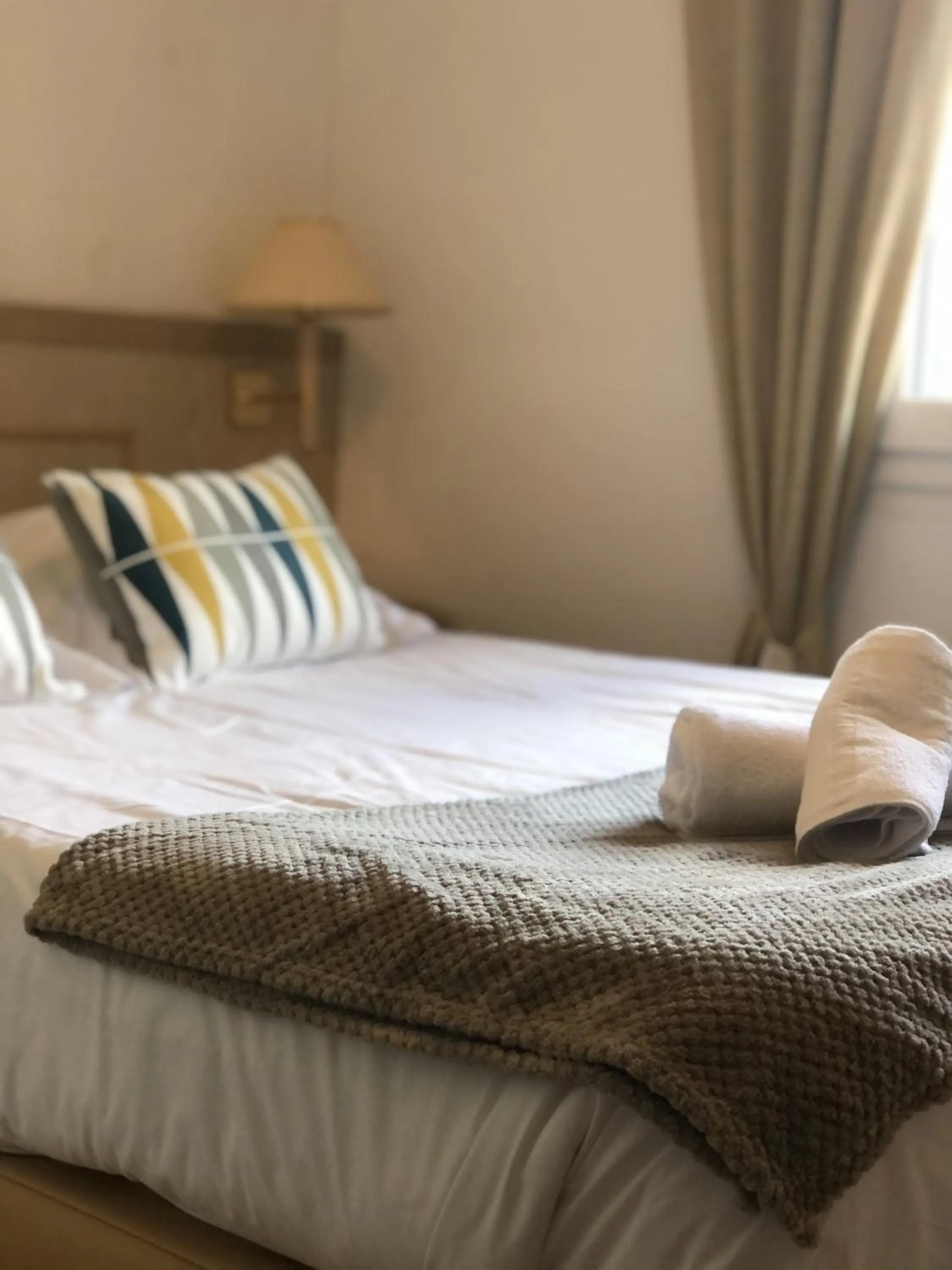 Bedroom, Bed in Logis Hôtels La Bastide des Golfs