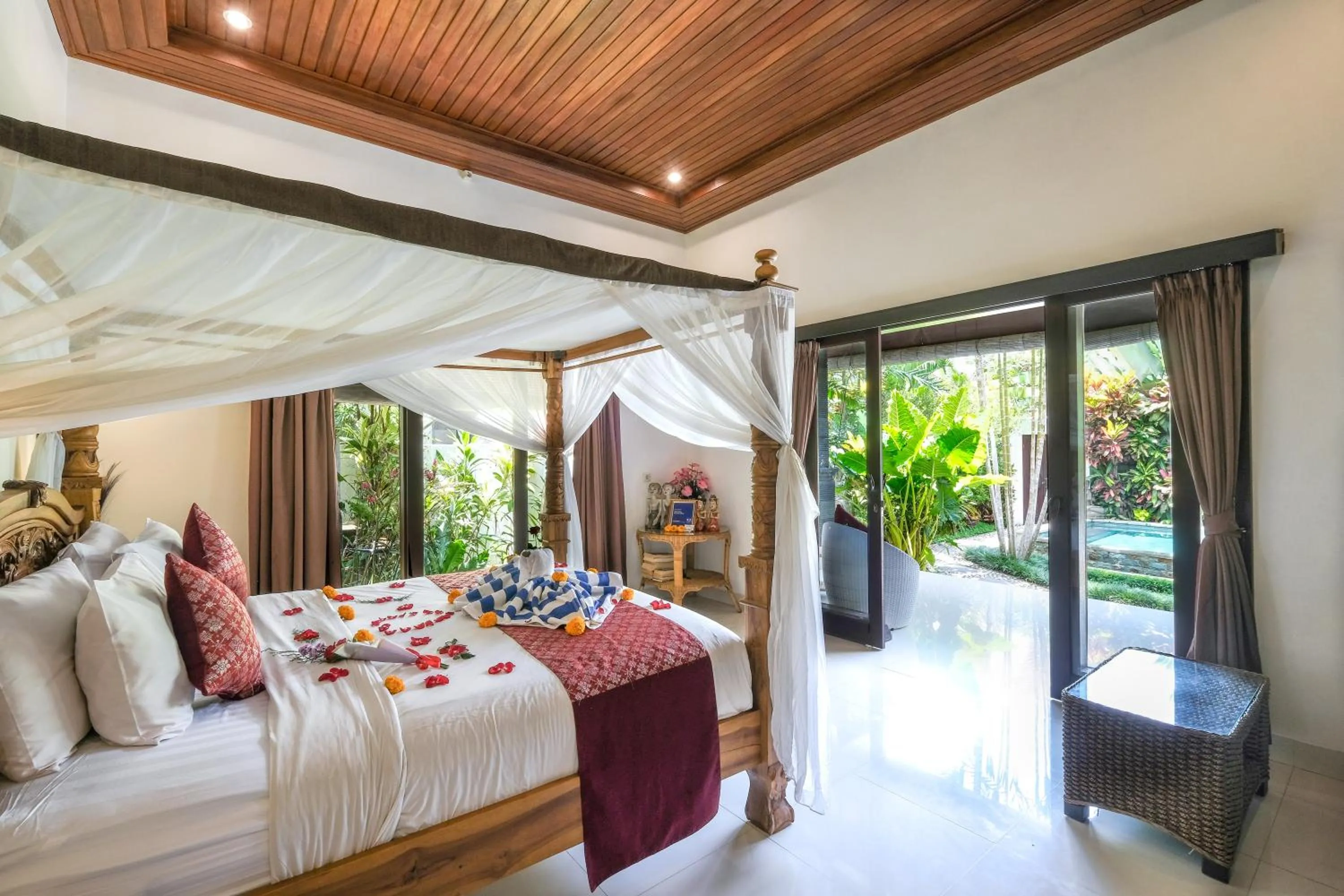 Patio, Bed in Villa Tirtha Amertha Ubud