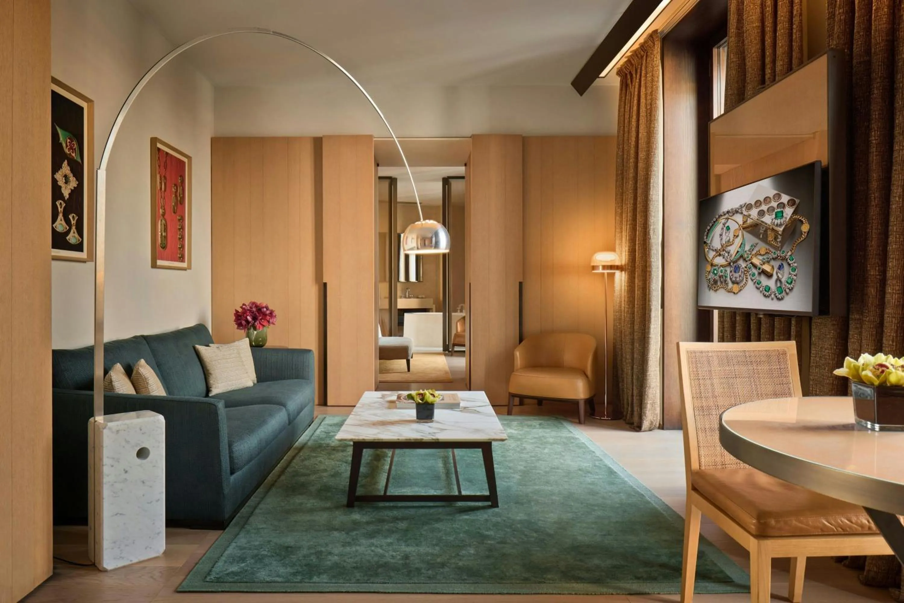 Living room in Bvlgari Hotel Milano