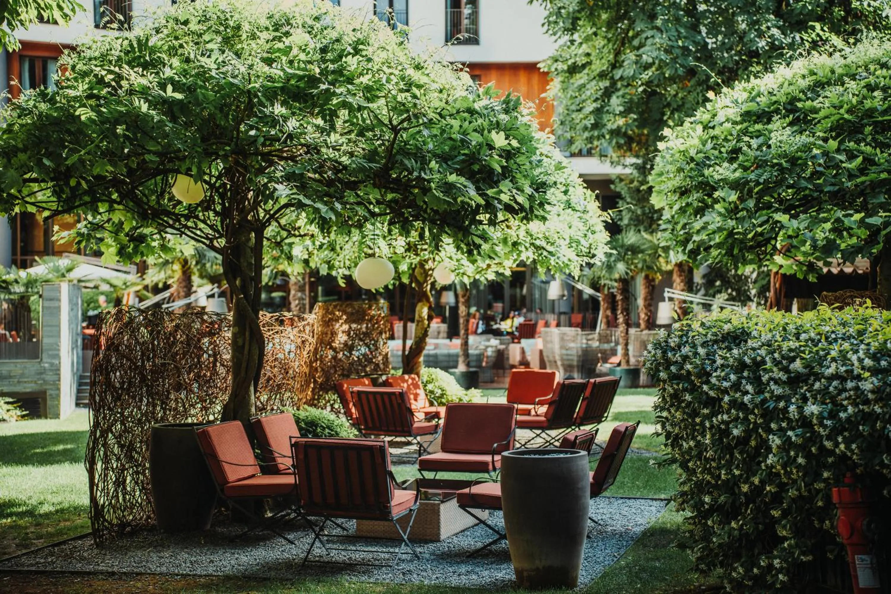 Garden in Bvlgari Hotel Milano