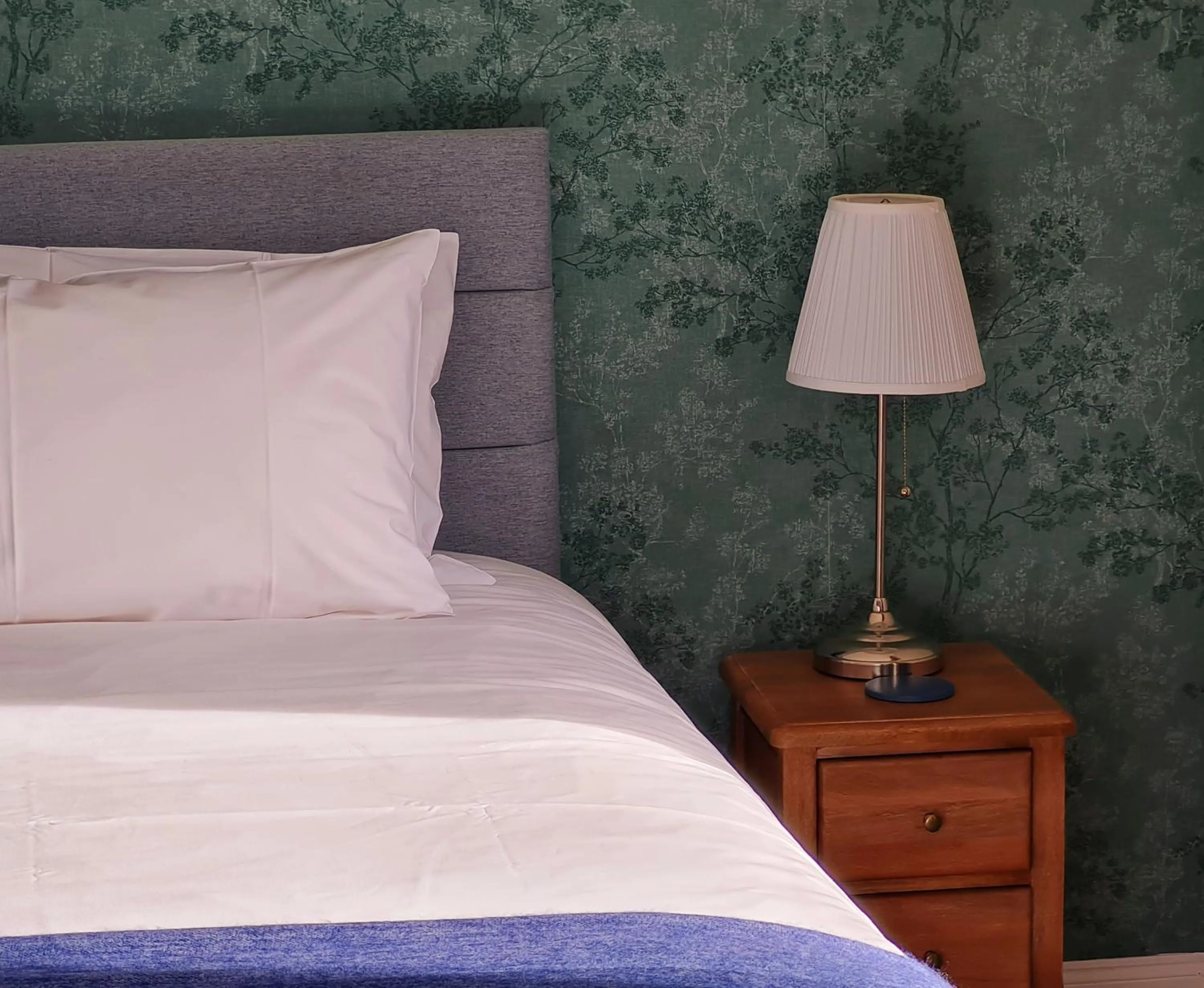 Decorative detail, Bed in Atholl House Skye