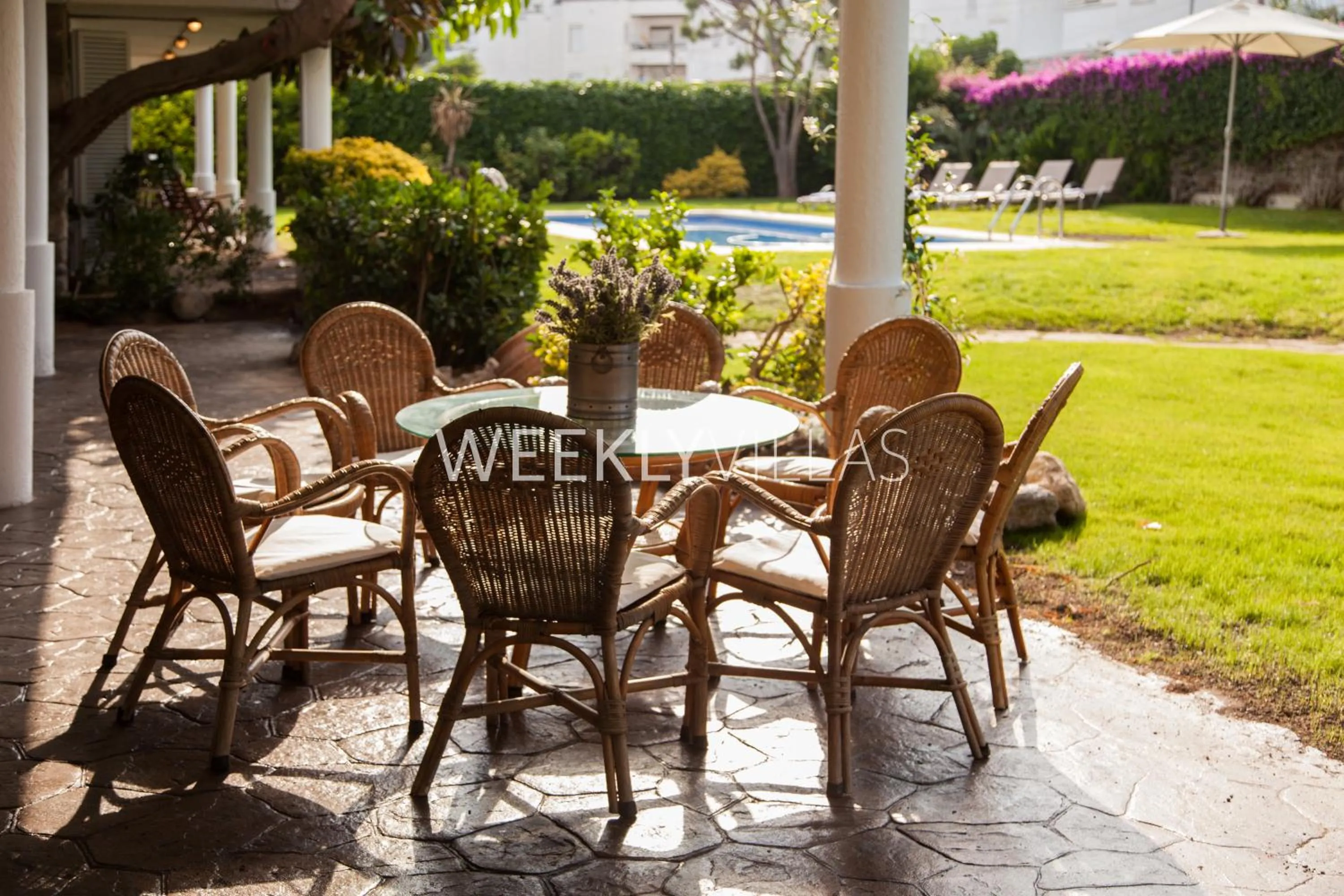 Property building in Villa Sitges Tupinetti Beach at 1 min walk Amaizing Garden and View Center Sitges 5 minutes walk NO NEED CAR