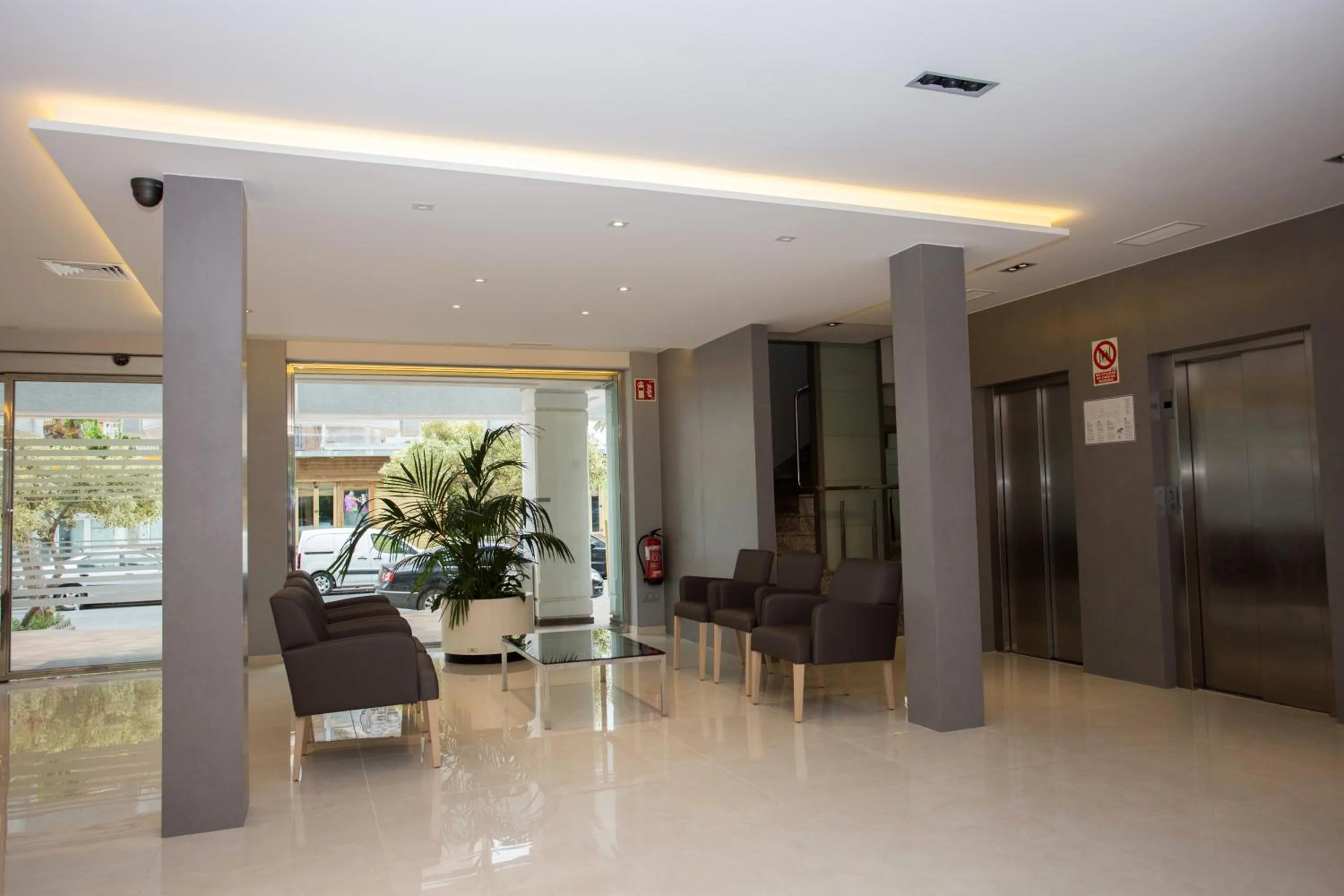 Lobby or reception in Hotel Perla