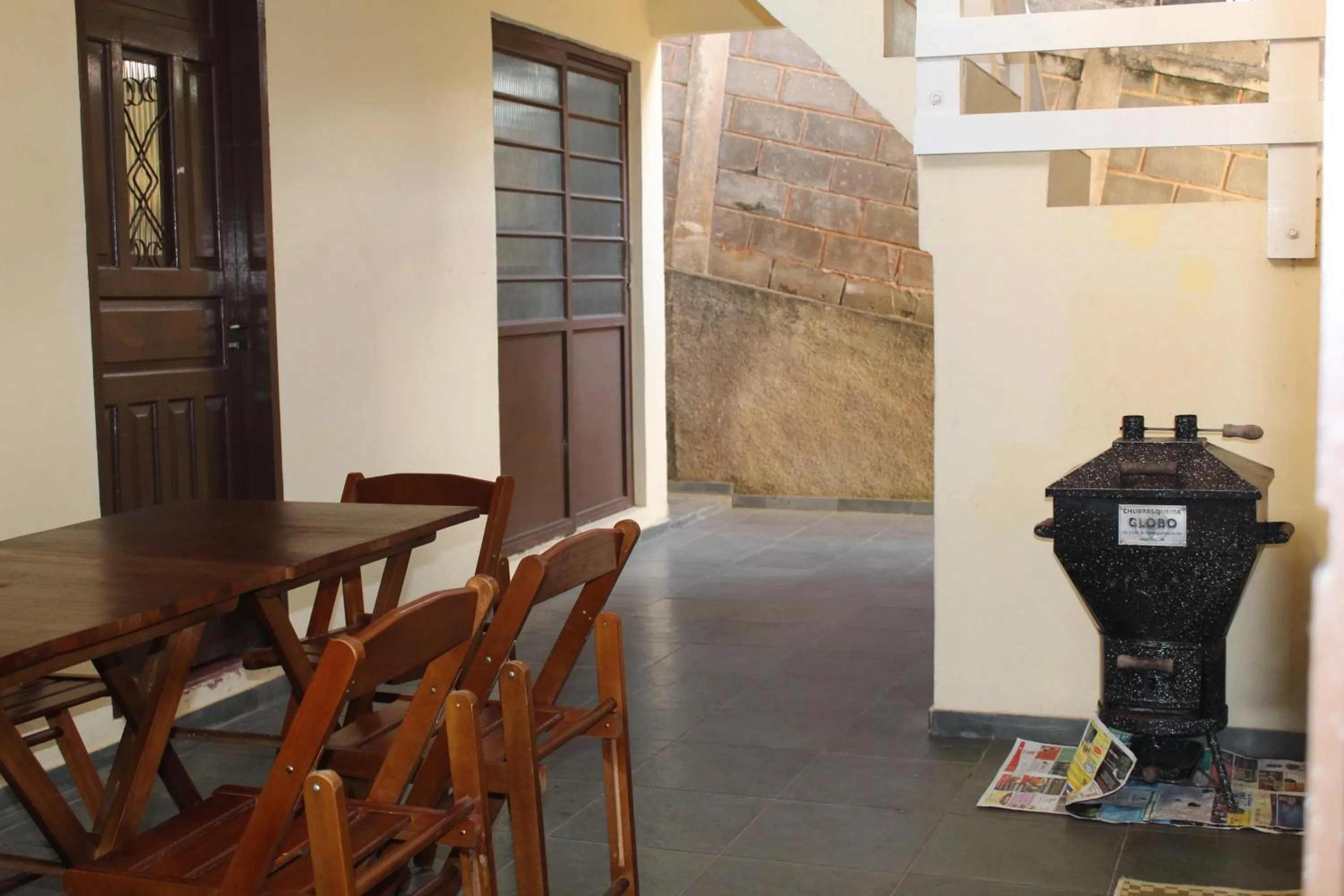 BBQ facilities in Casa de Lazer em Campos do Jordao