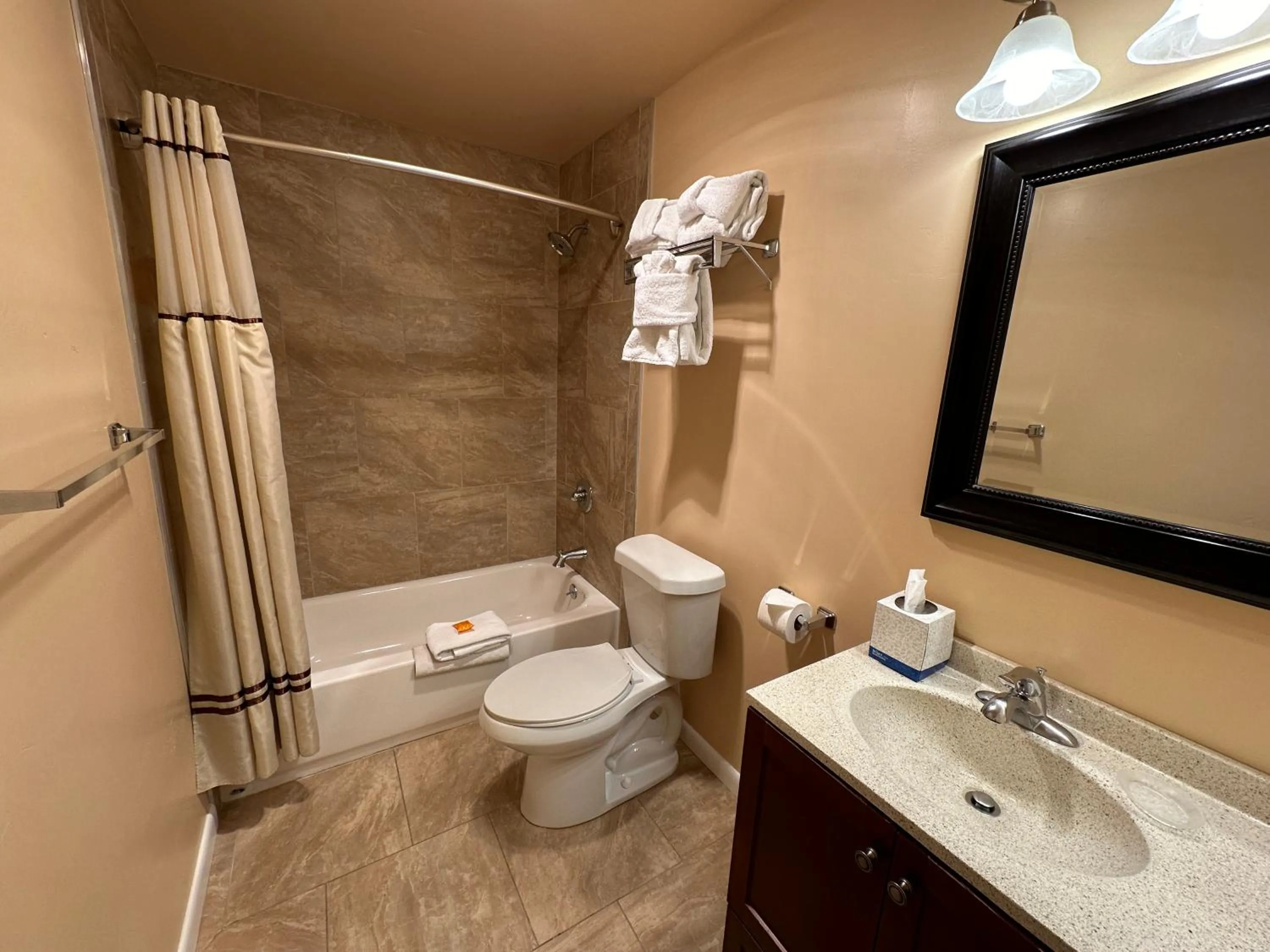 Bathroom in Abram Inn & Suites