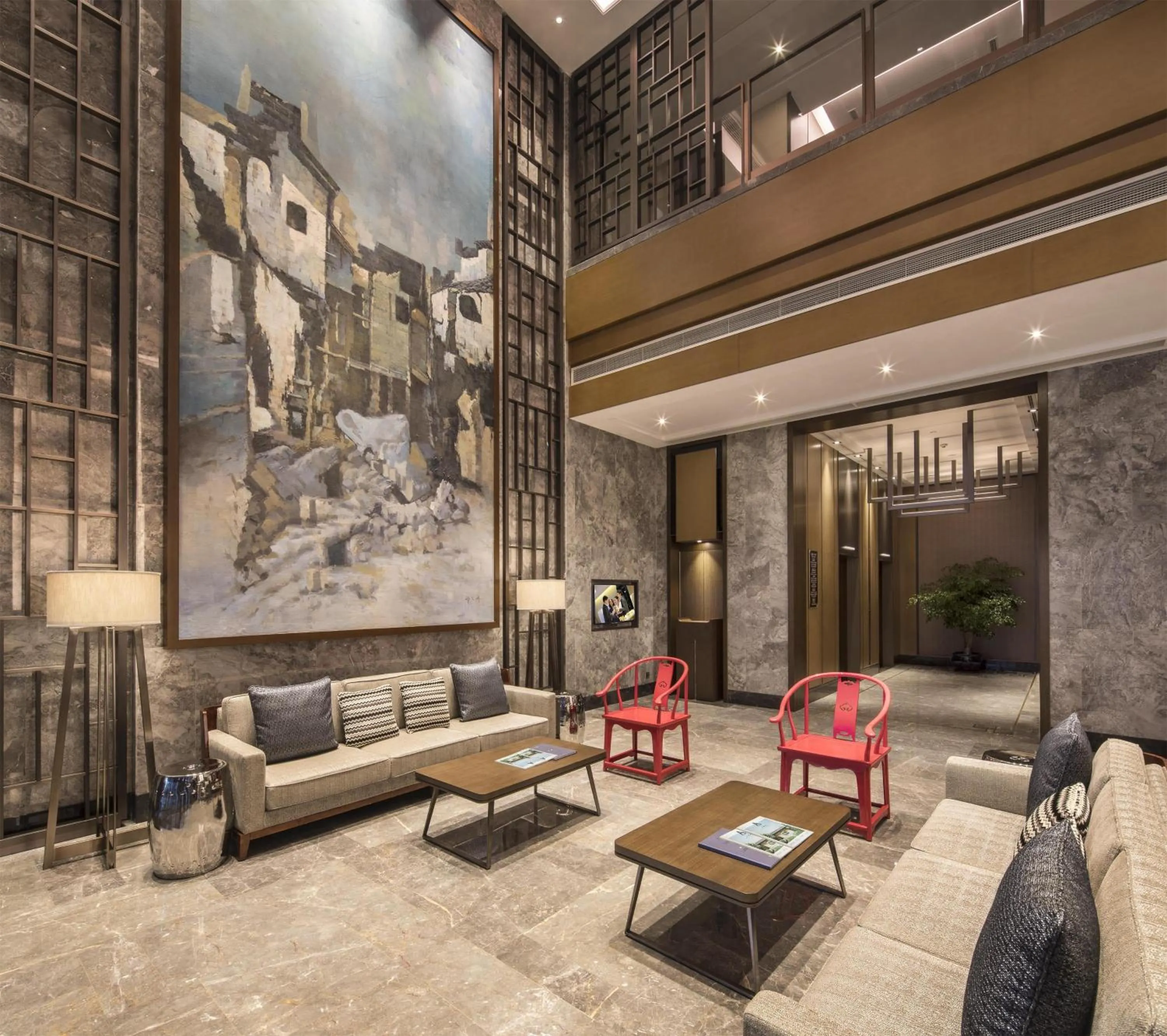 Lobby or reception in Somerset Swan Lake Hefei