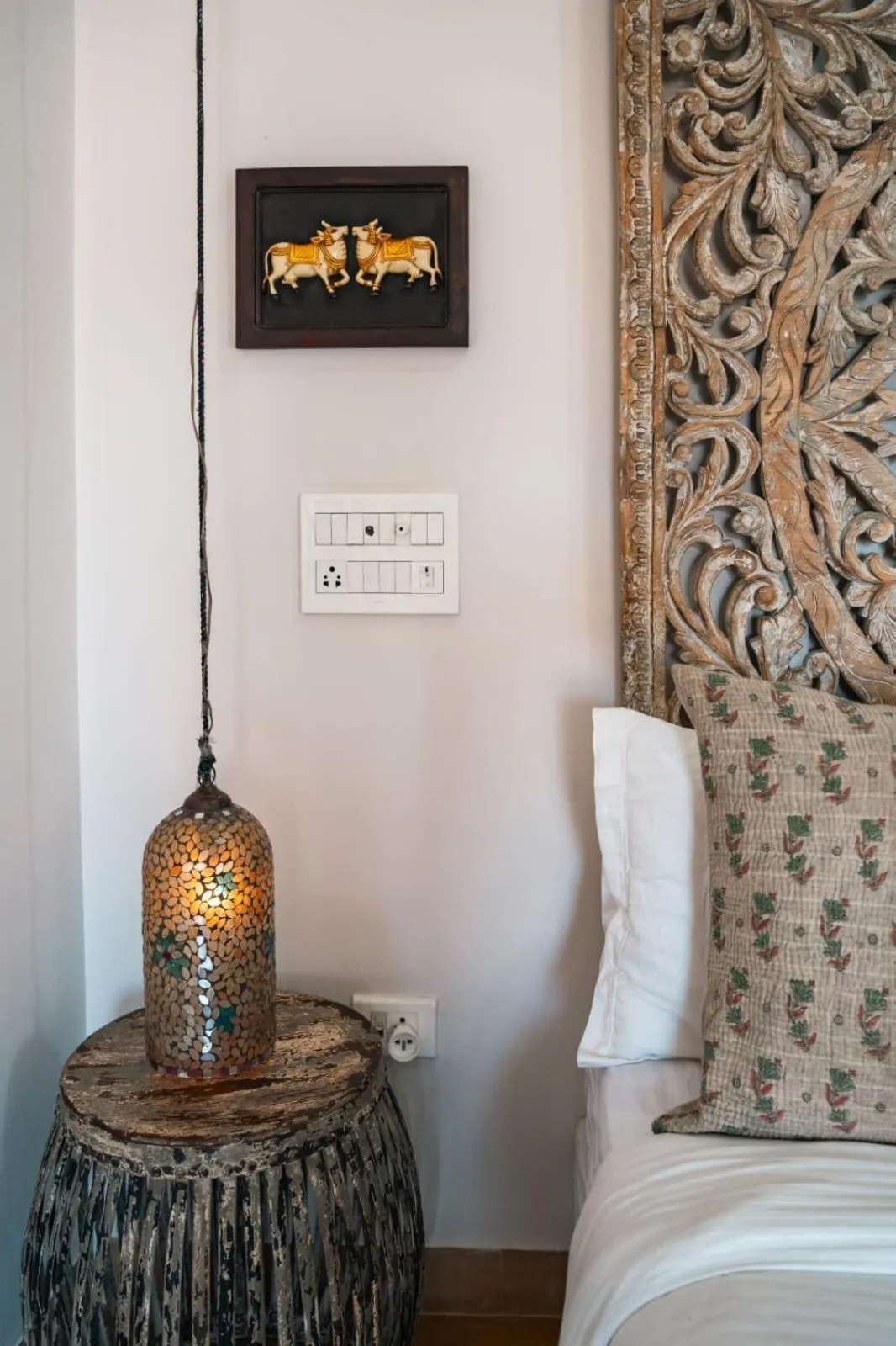 Decorative detail, Bed in The Secret House - Adults Only