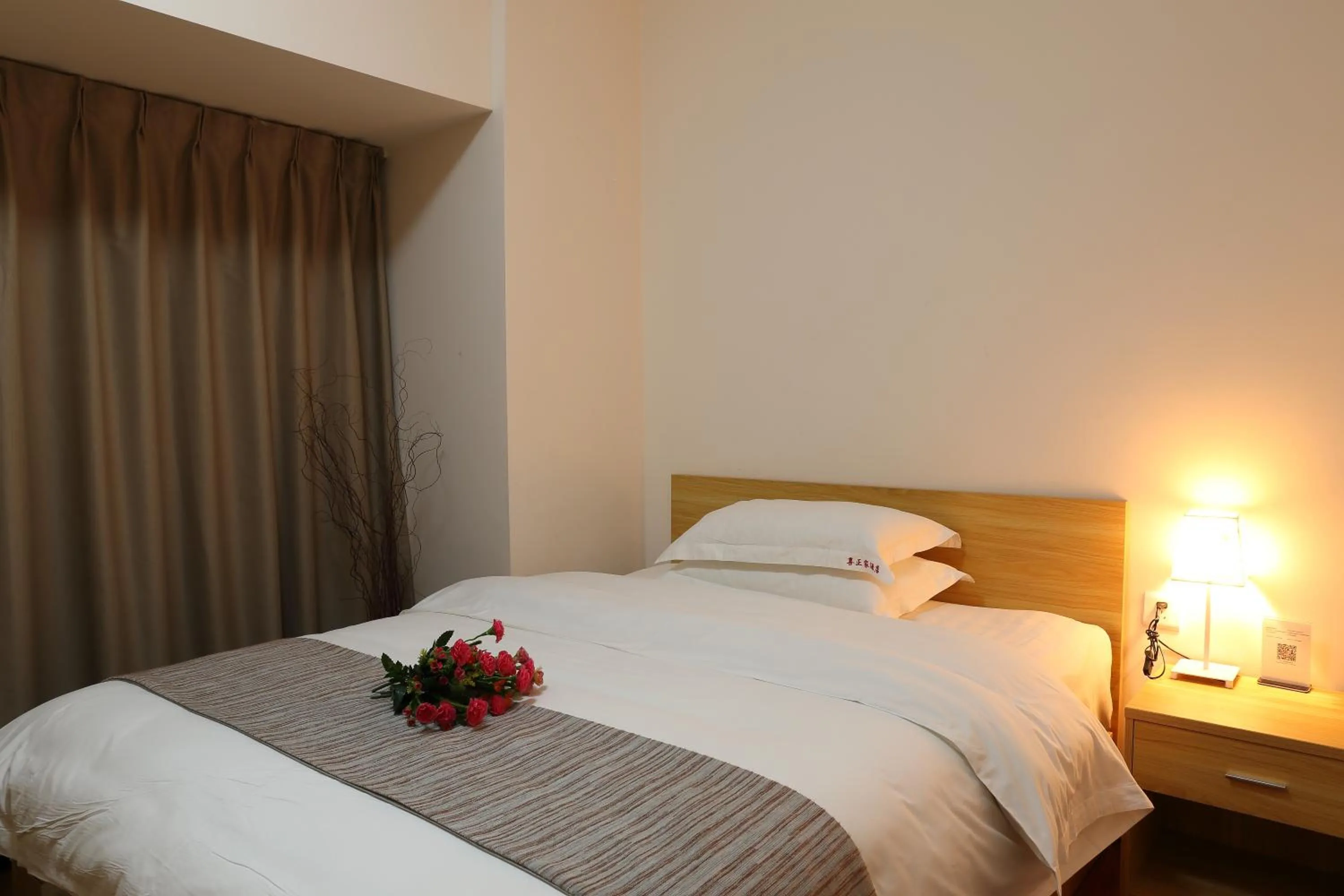 Bed in Guangzhou Convention Center Apartment