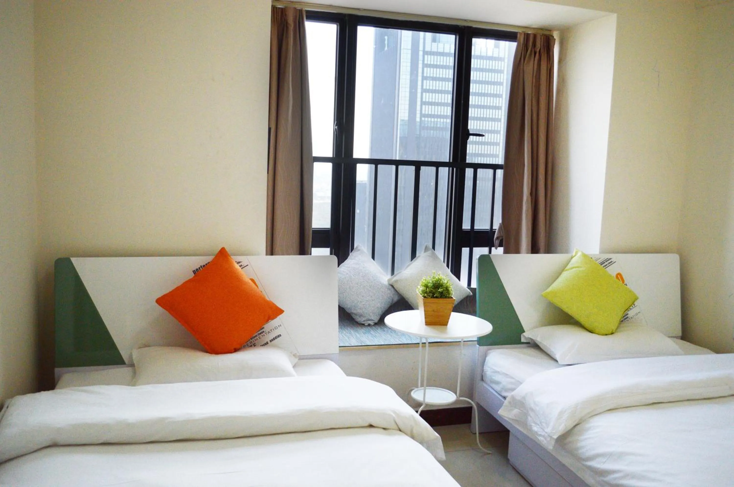 Bed in Guangzhou Convention Center Apartment