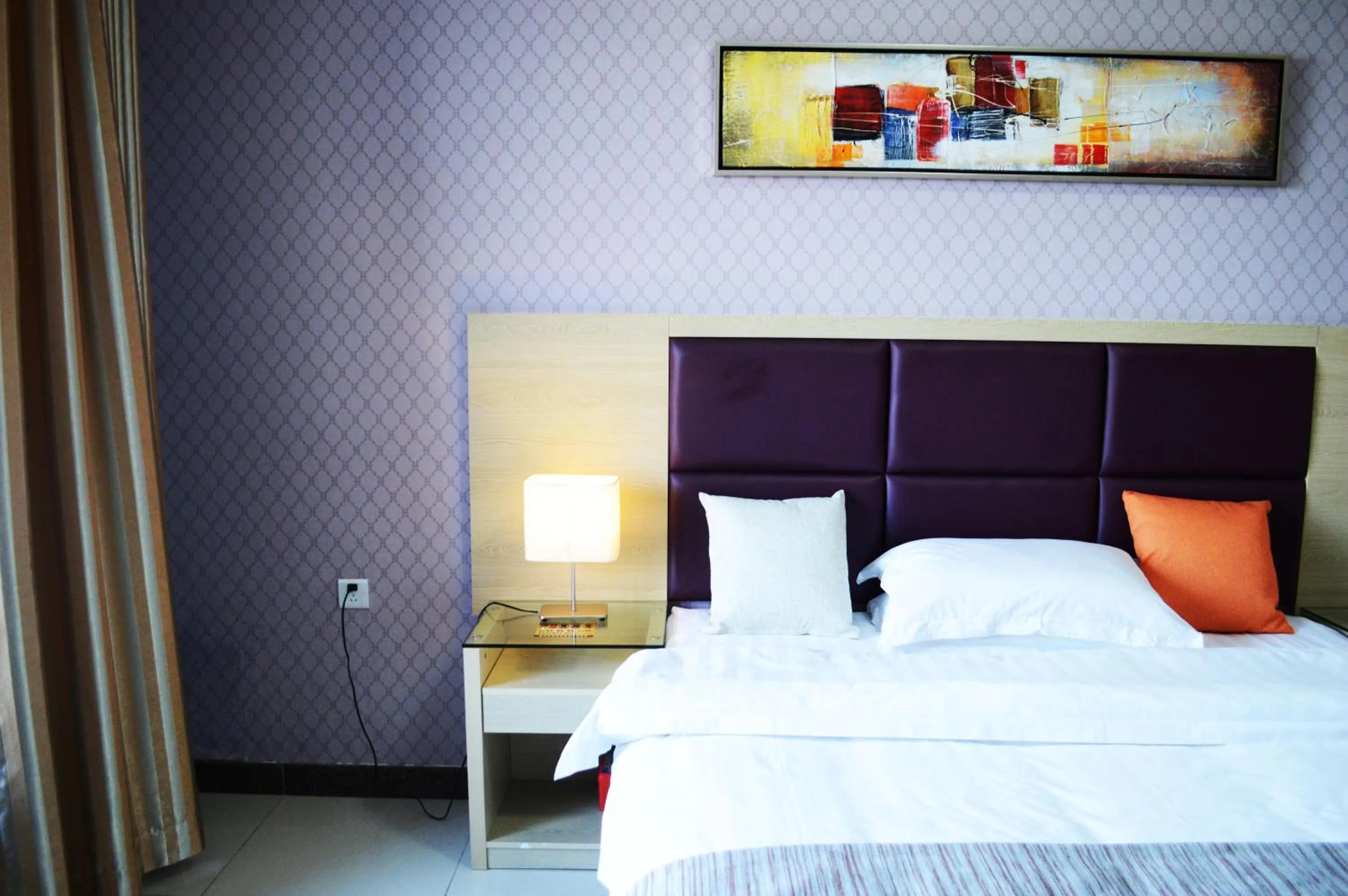 Bed in Guangzhou Convention Center Apartment