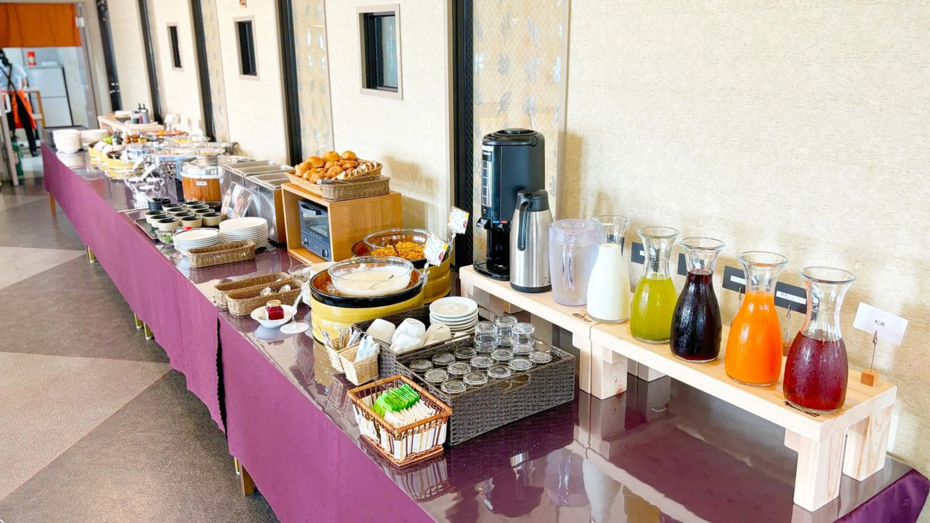 Buffet breakfast in Asahi Century Hotel