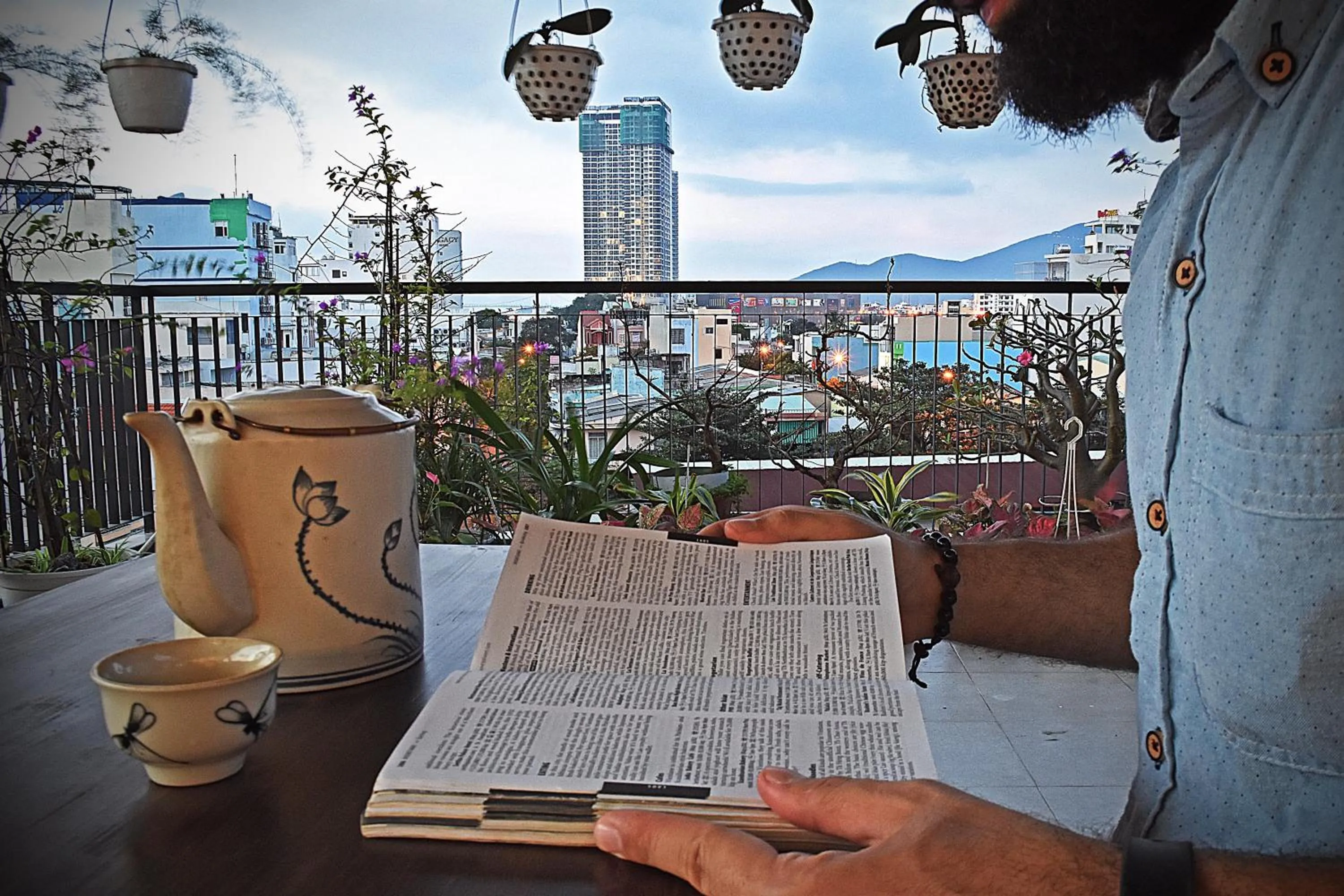Patio in Kon-Tiki DaNang Hostel