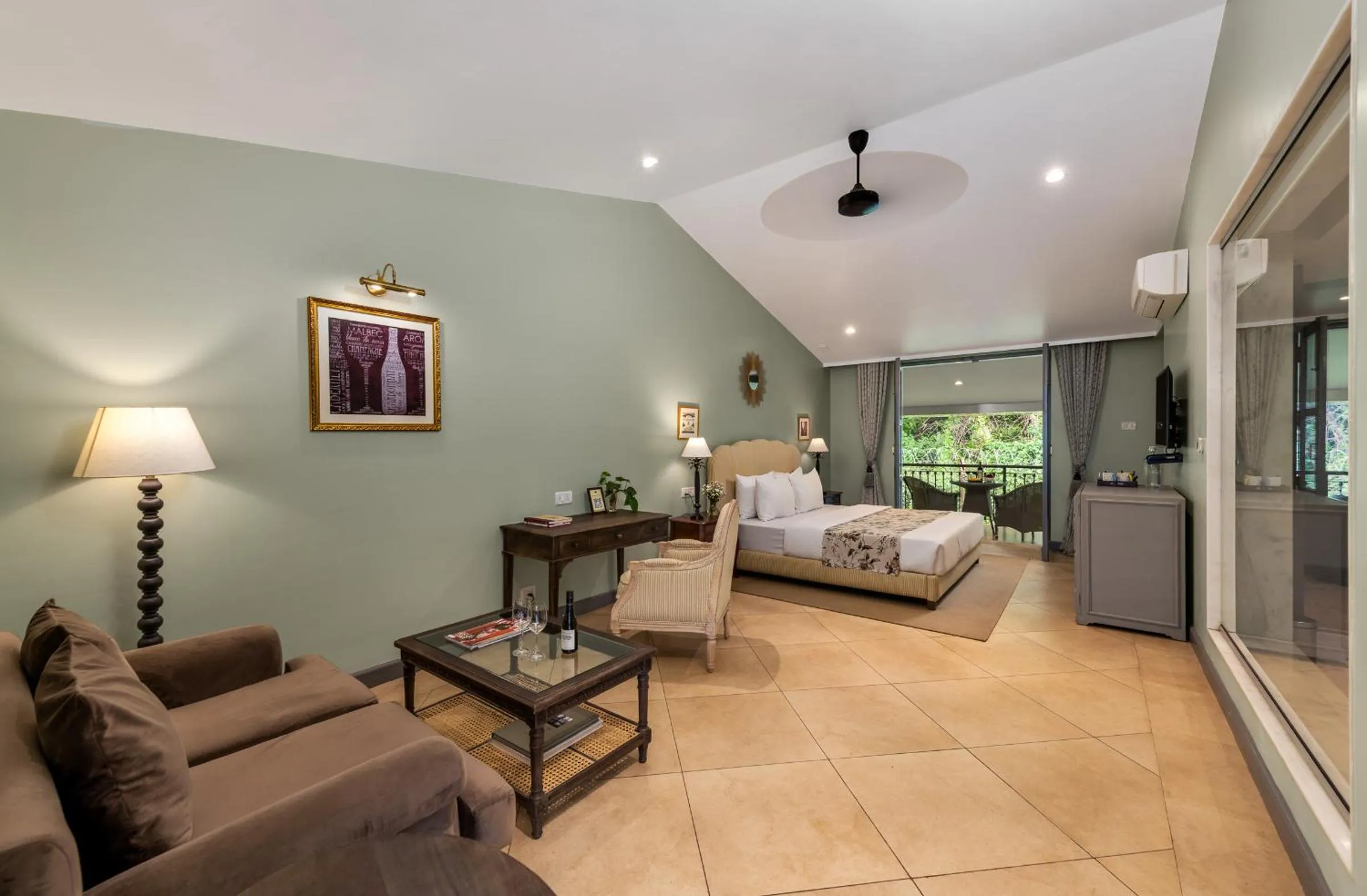 Living room, Bed in The Source At Sula