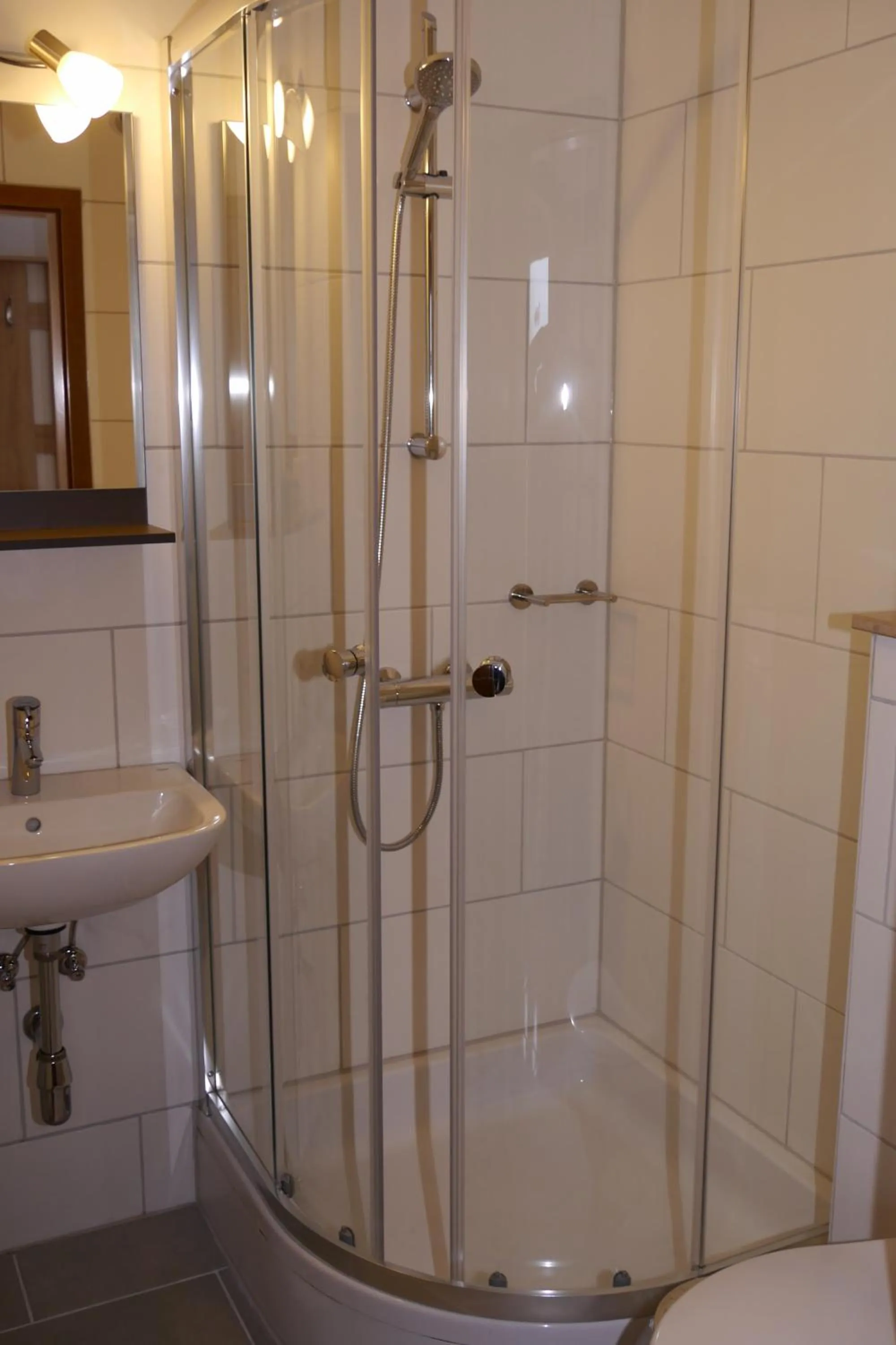 Shower in Pension Am Weinberg Sächsische Schweiz