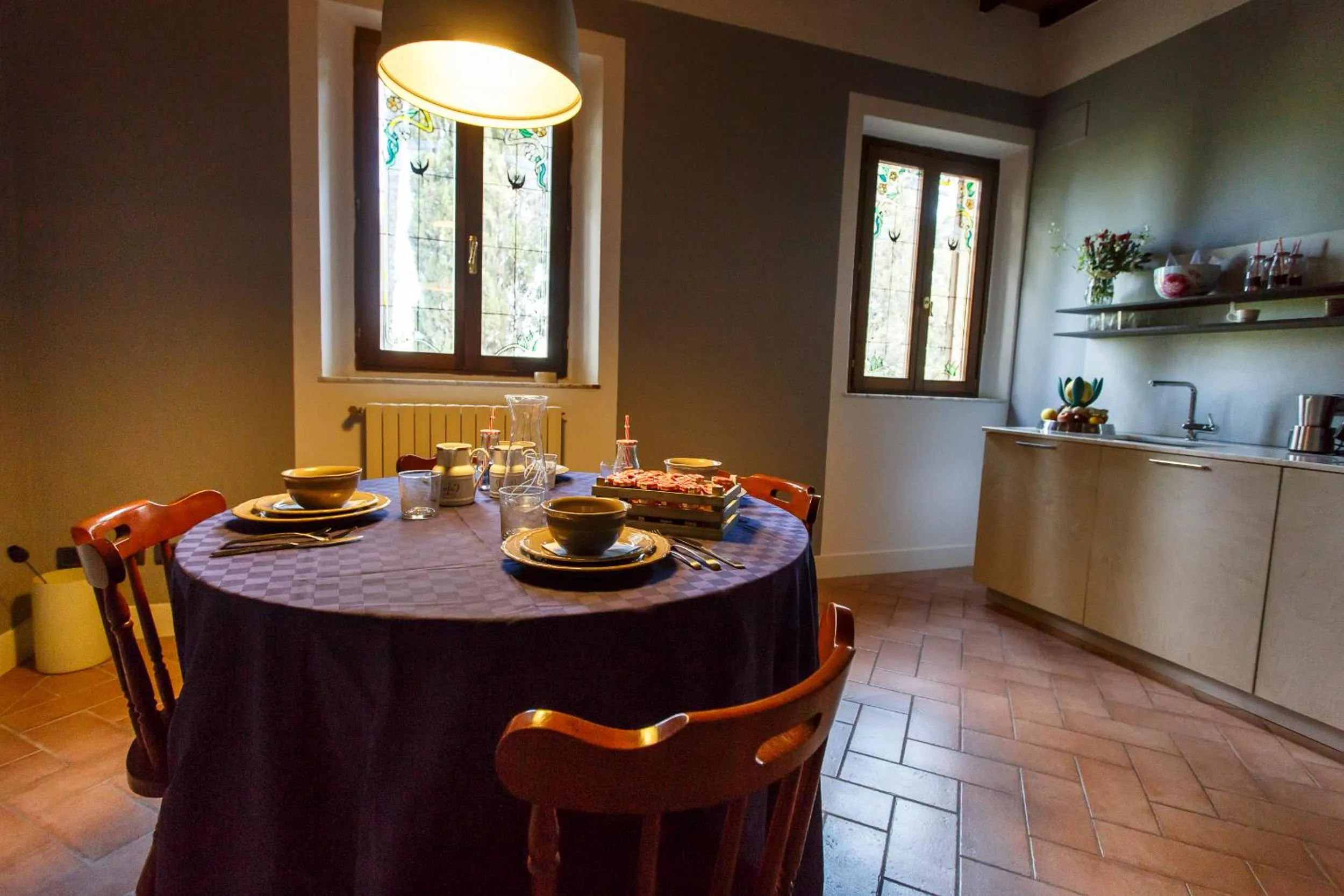 Communal kitchen in Villa Niccoli