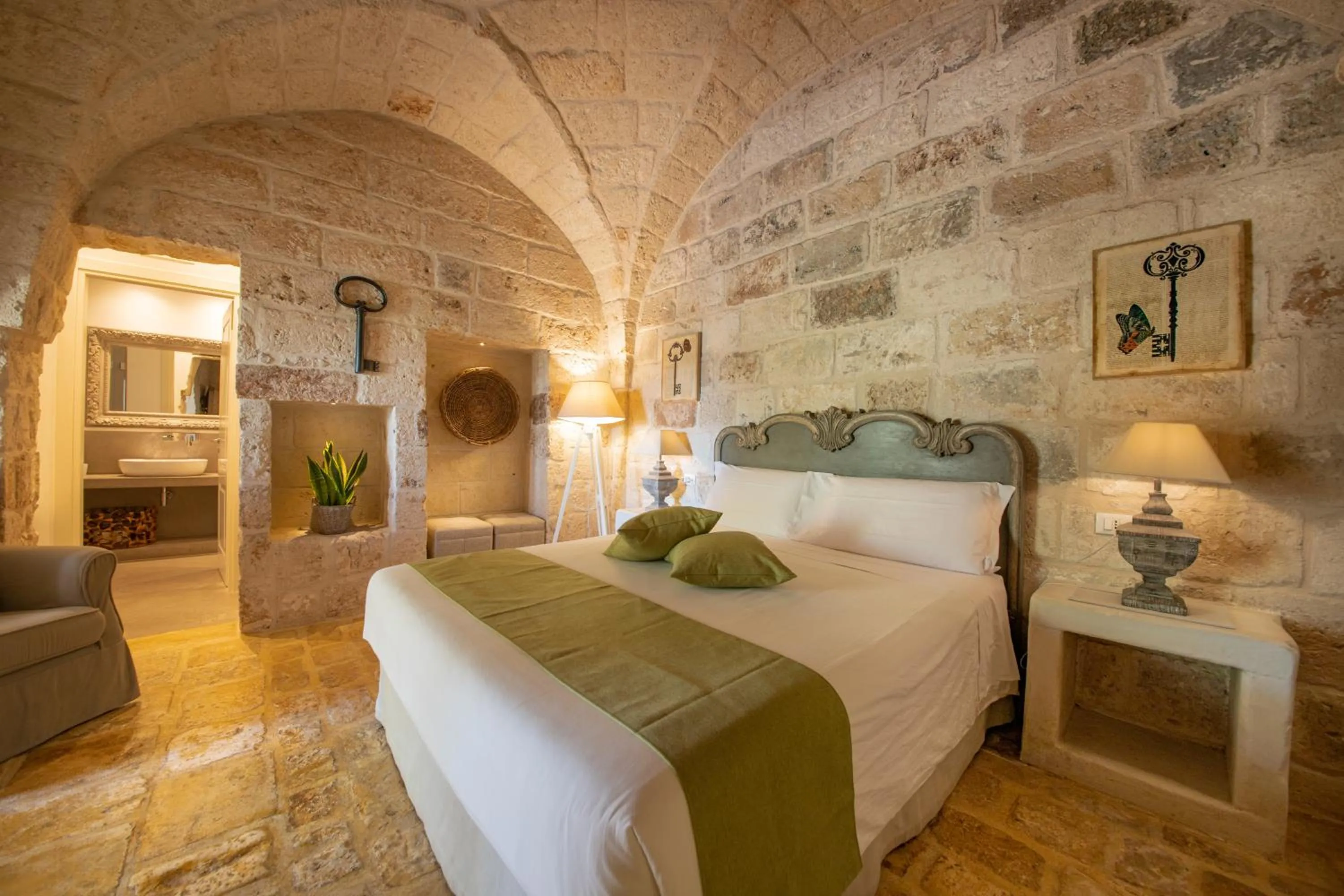 Bed in Masseriola Antiche Fogge by Apulia Hospitality