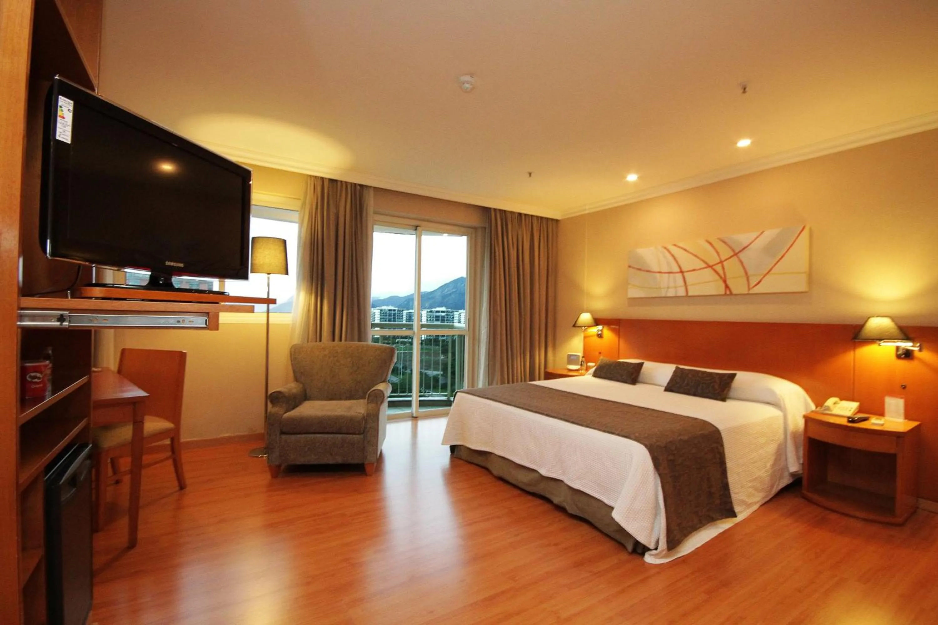 Photo of the whole room, Bed in Plaza Rio Residences - Barra First