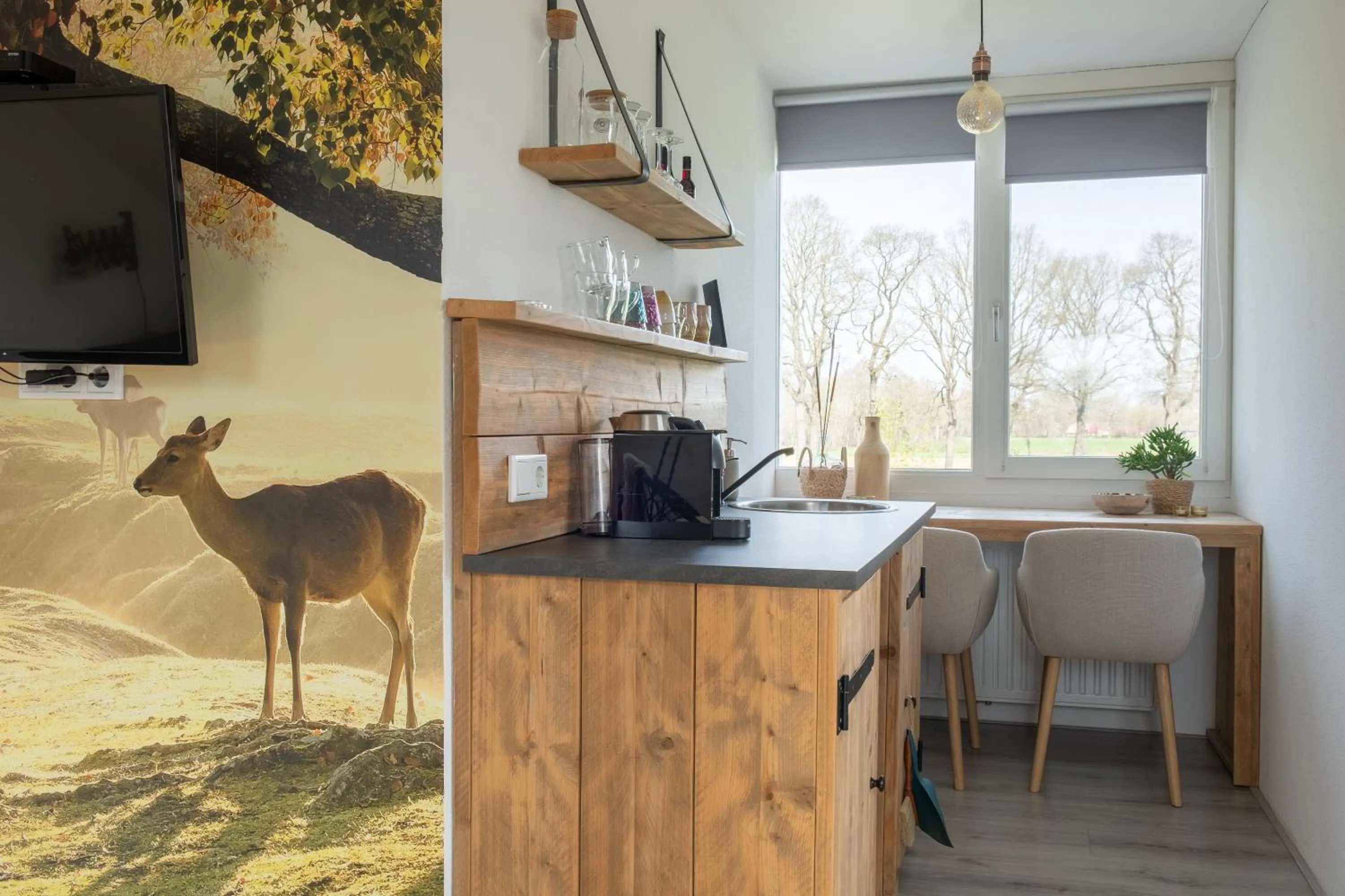 Coffee/tea facilities in B&B De Achterdiek
