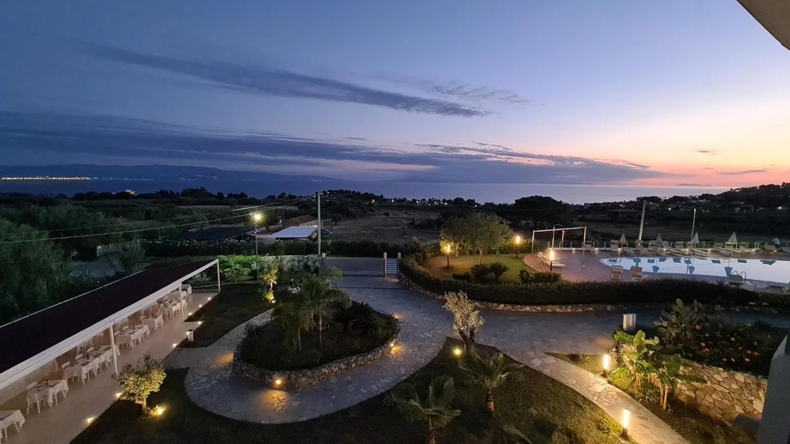 Swimming pool in LUZIA AGRIRESORT - Piscina Idromassaggio con Vista Mare Aperta fino alle ore 23-00