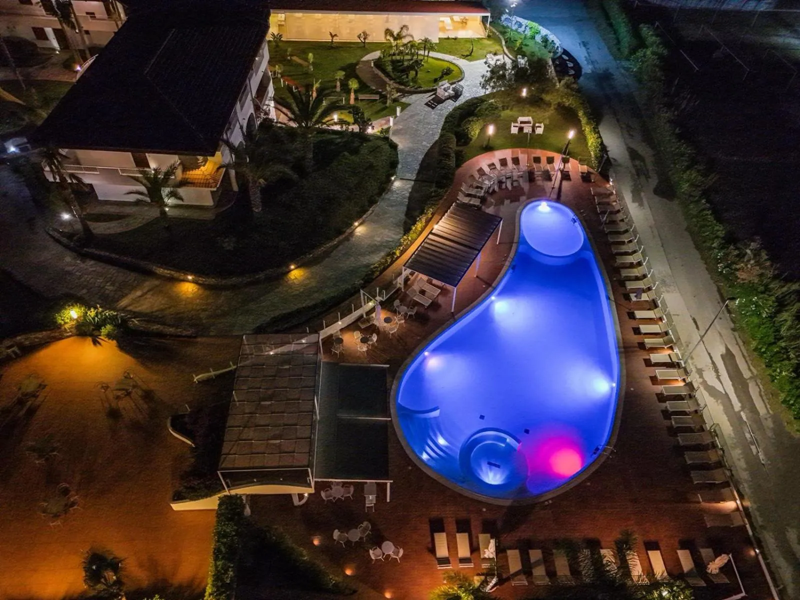 Bird's eye view in LUZIA AGRIRESORT - Piscina Idromassaggio con Vista Mare Aperta fino alle ore 23-00