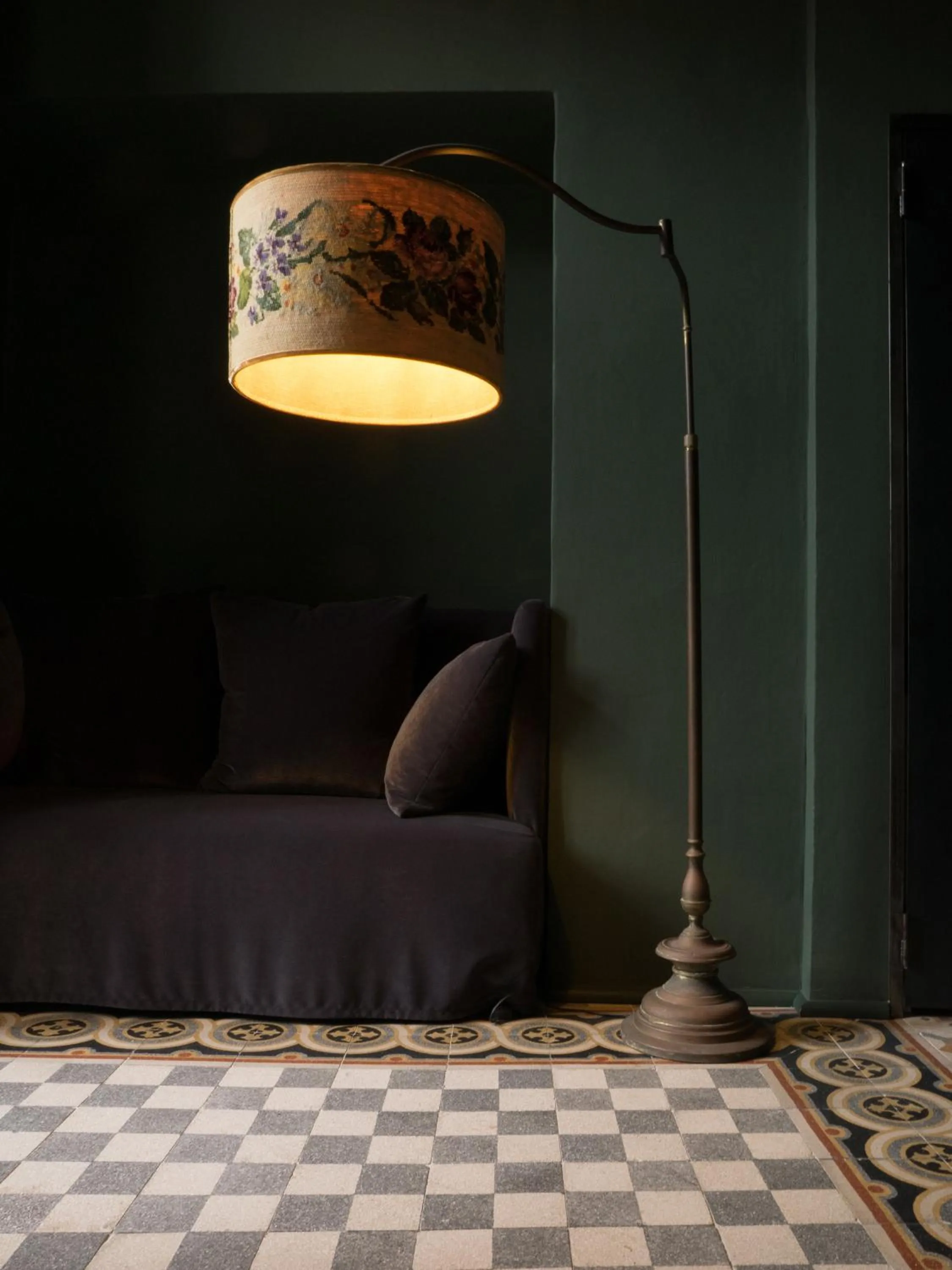 Living room in Palazzo Albricci Peregrini