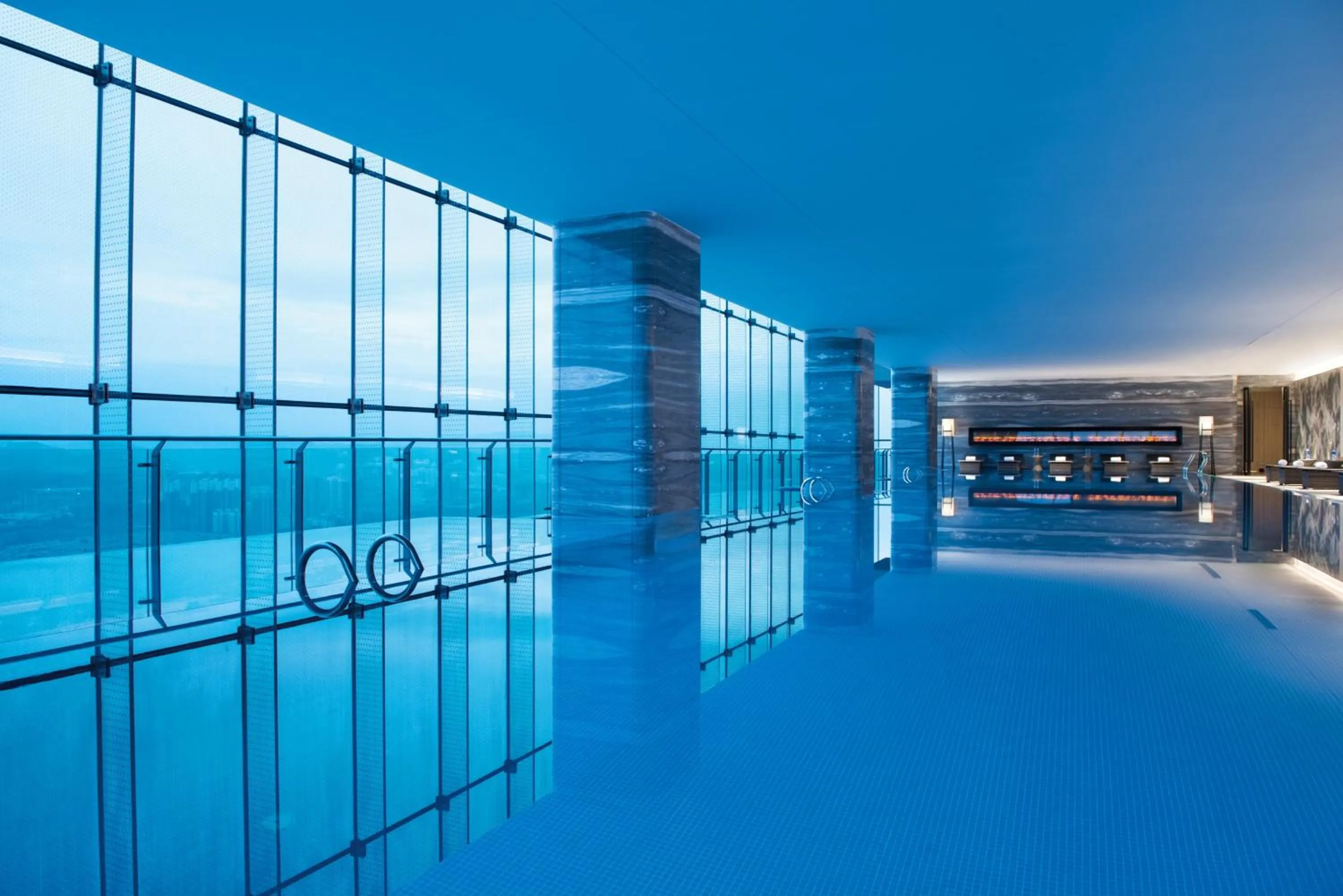 Swimming pool in Crowne Plaza Baoji City Center by IHG