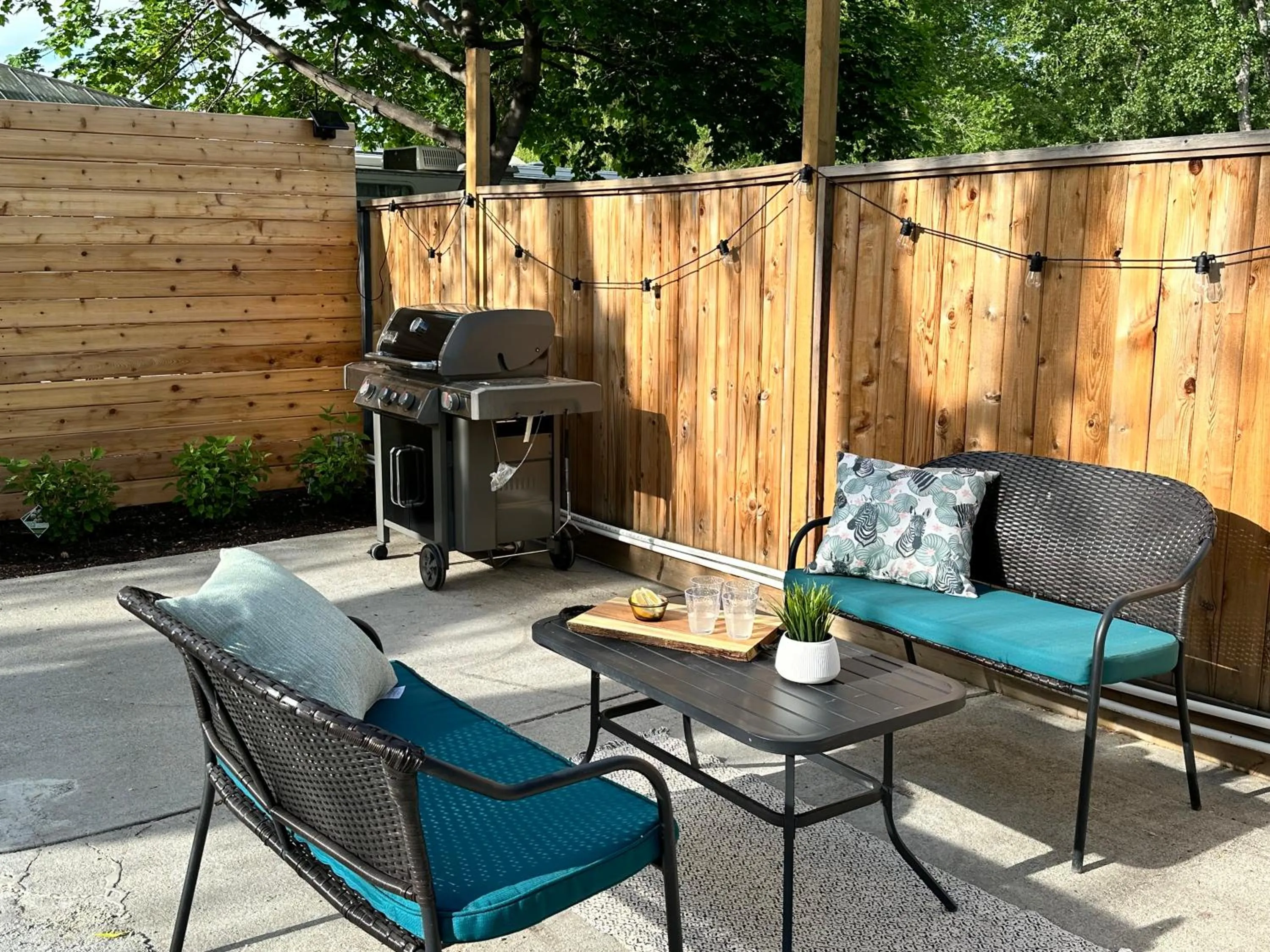 BBQ facilities in Lakeside Villa & Nordic Spa