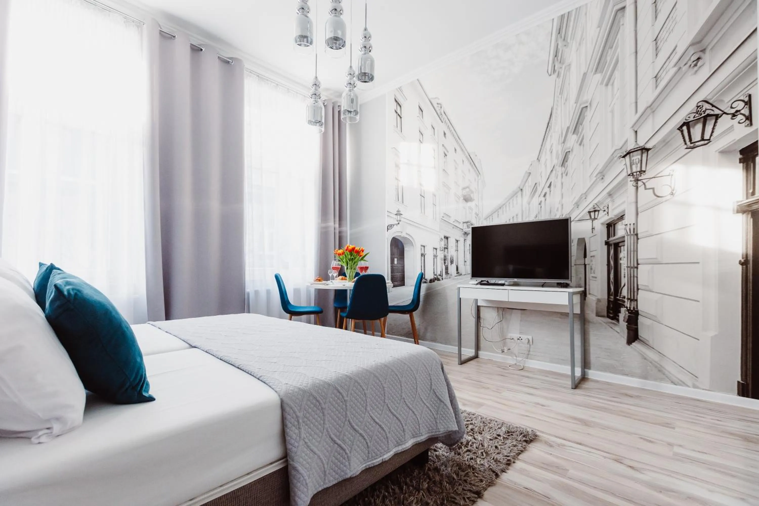 TV and multimedia, Bed in Z14 Boutique Residence - Krakow Old Town