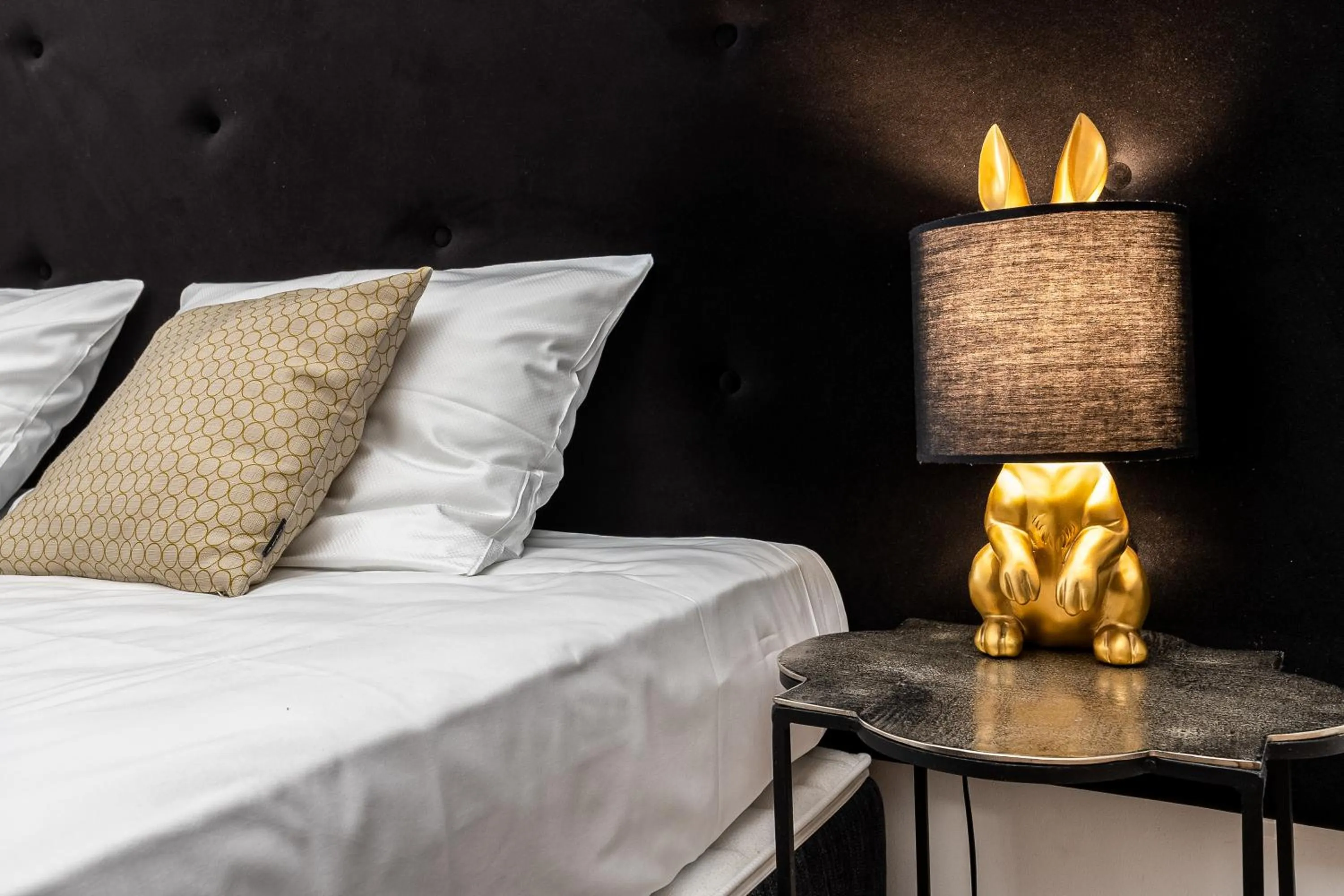 Decorative detail, Bed in Z14 Boutique Residence - Krakow Old Town