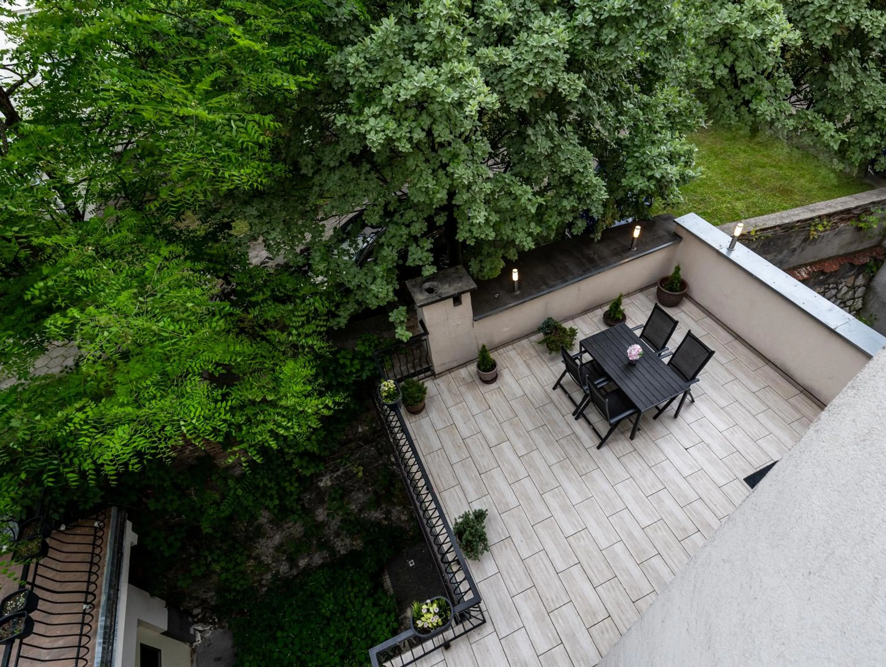 Balcony/Terrace in Z14 Boutique Residence - Krakow Old Town