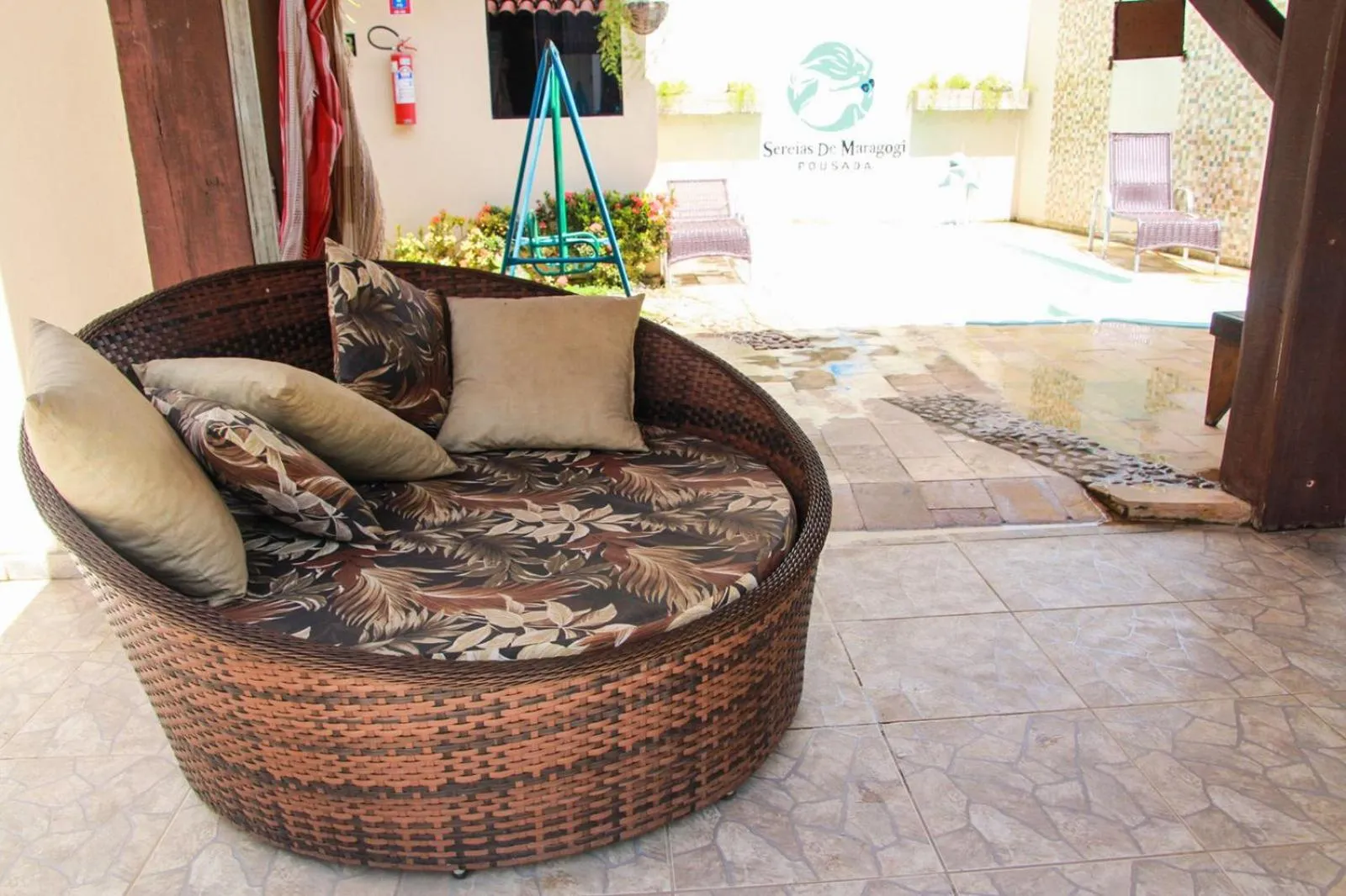 Swimming pool in Pousada Sereias de Maragogi