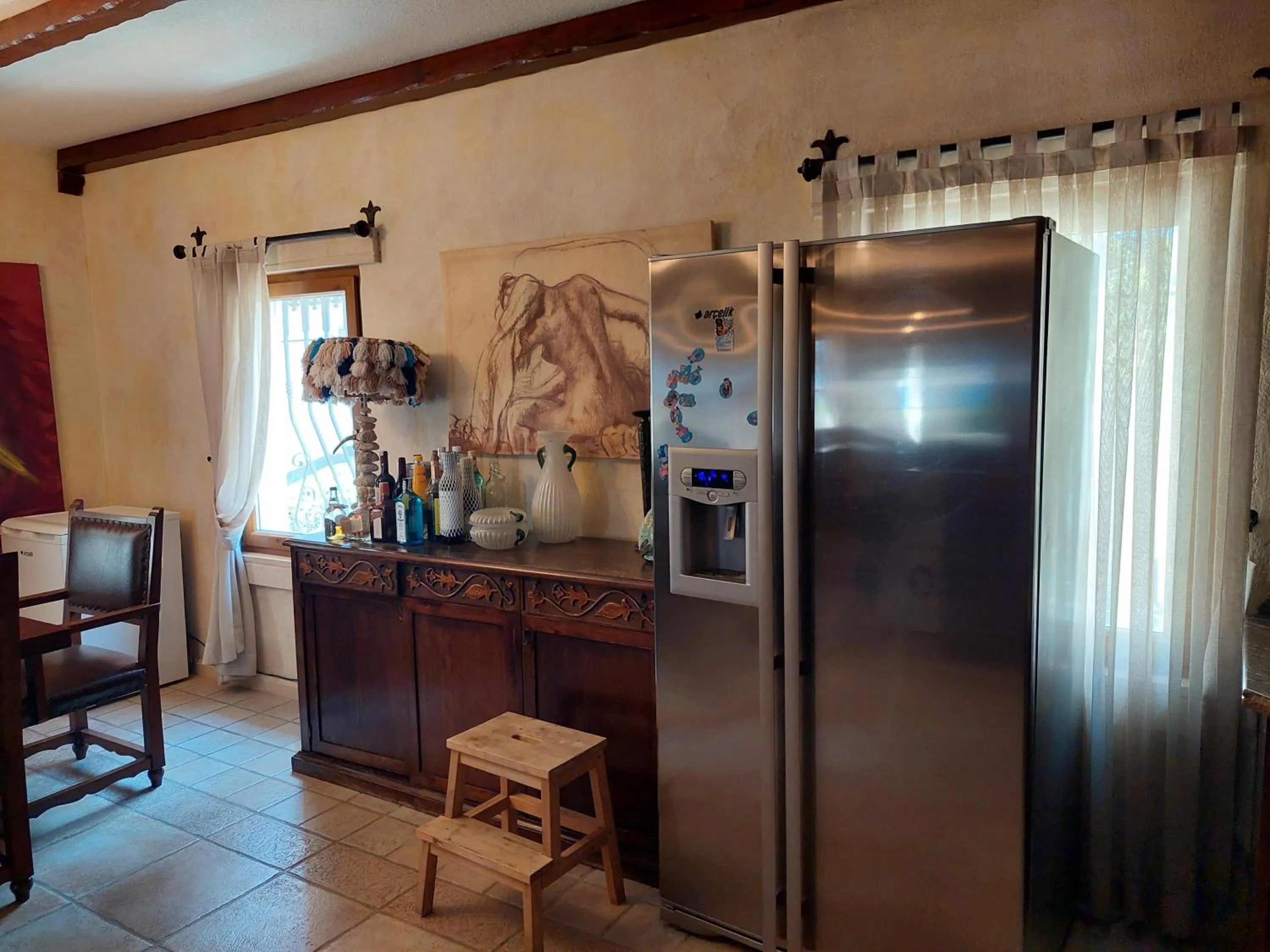 Kitchen or kitchenette in Casa dell'Arte Hotel of Arts & Leisure