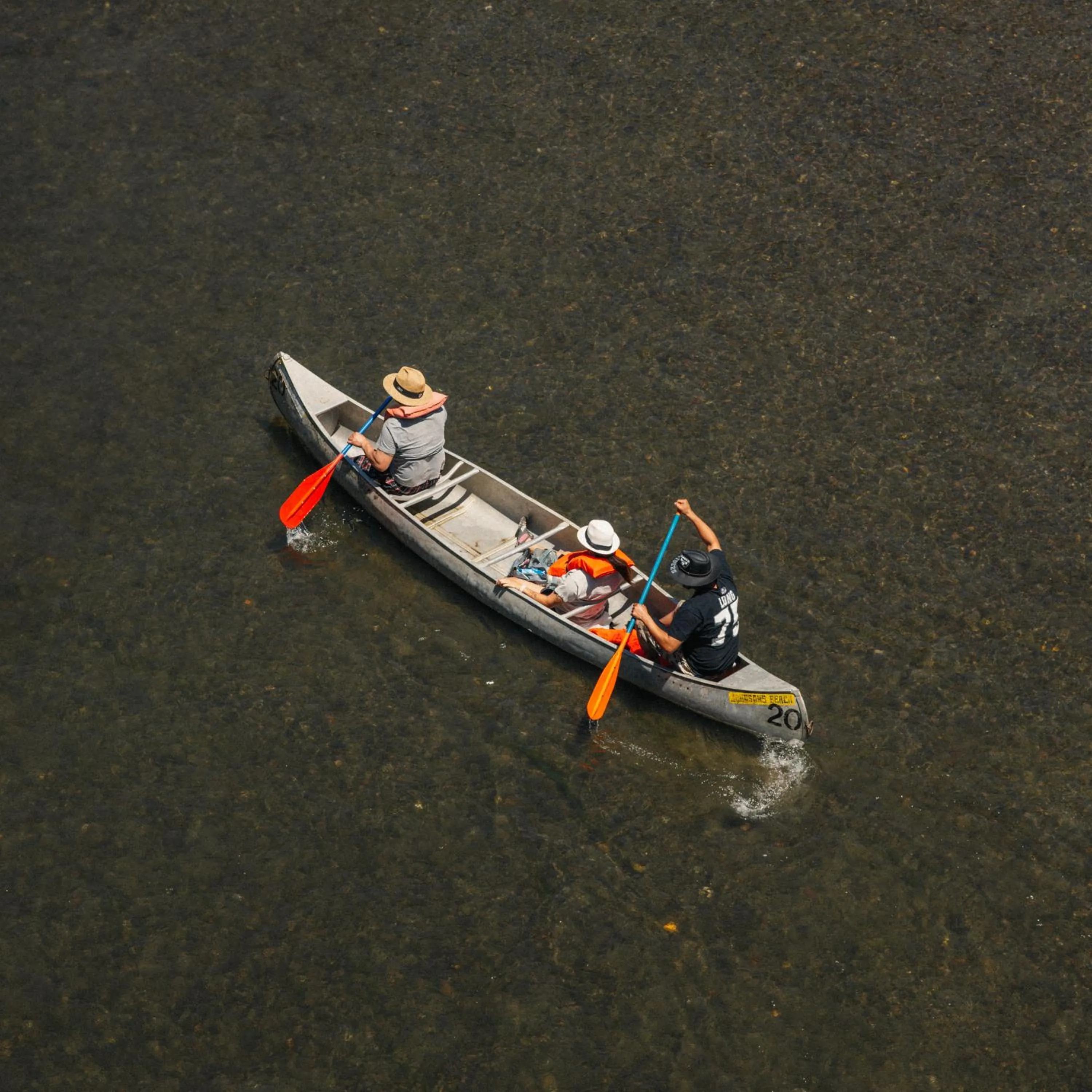 Canoeing in Johnson's Beach Cabins and Campground